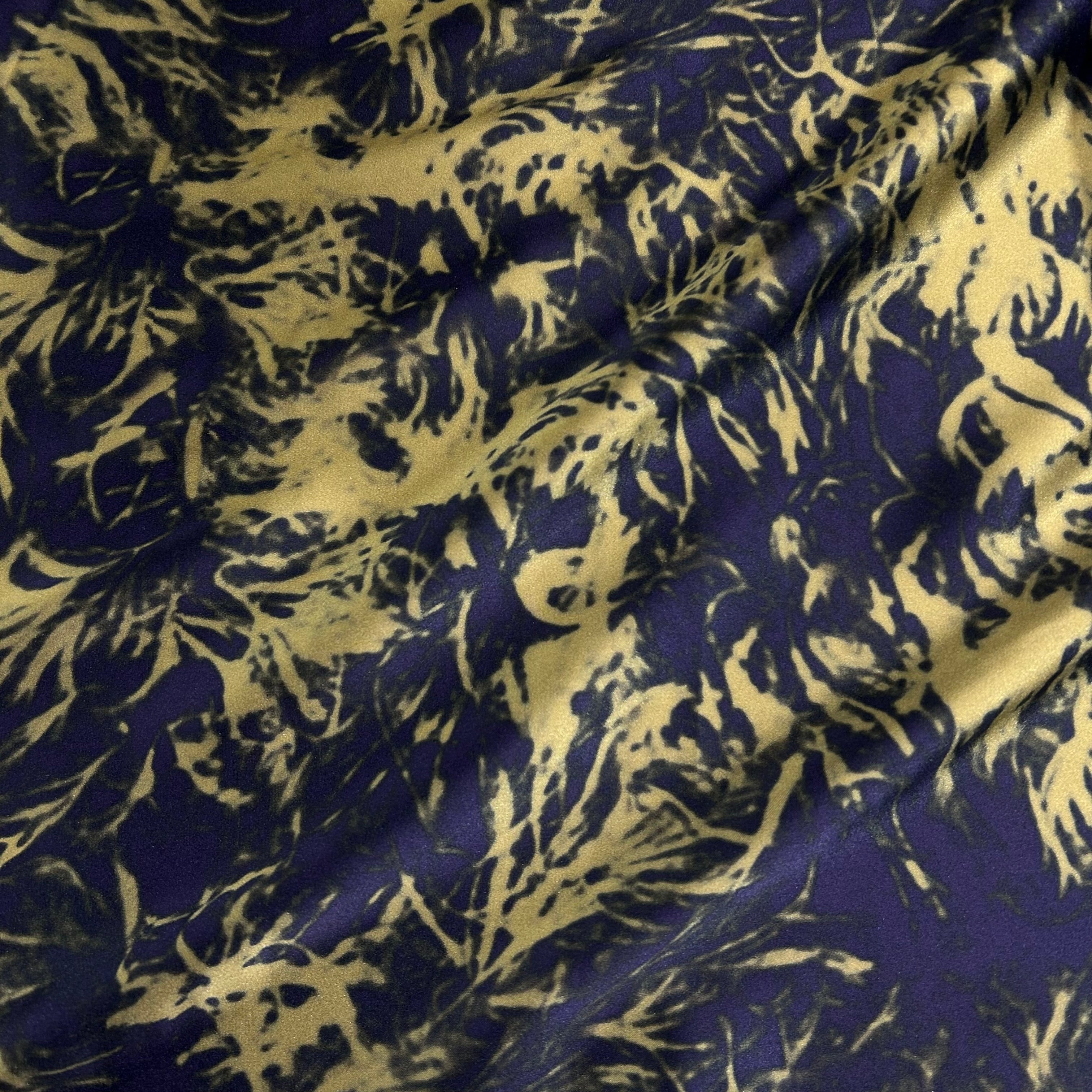 Midnight Botanical Silk
