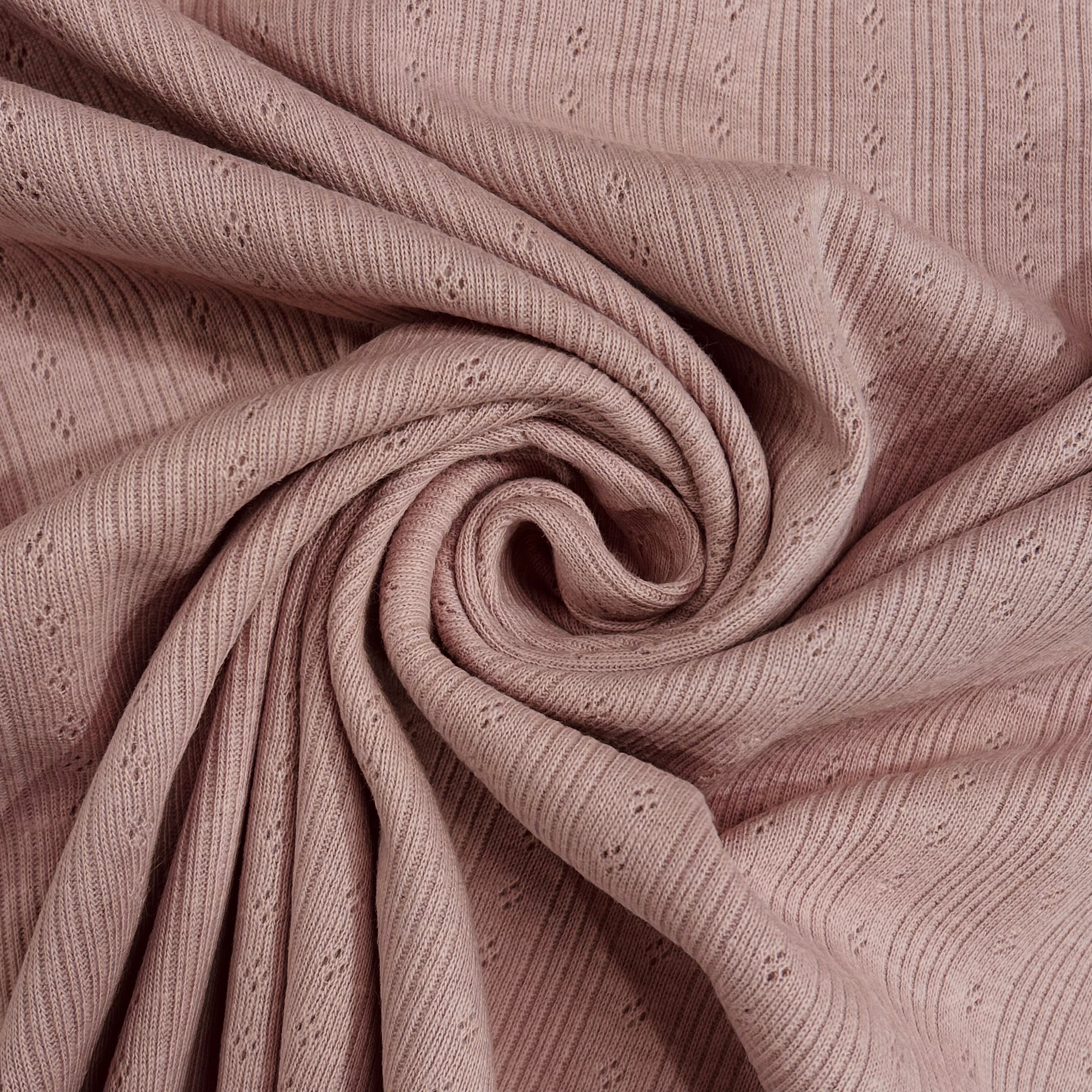 Pointelle Dusty Rose