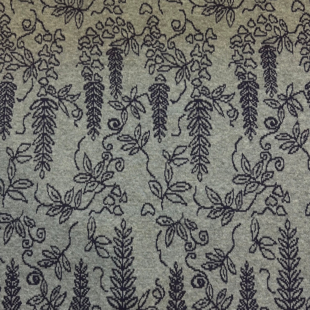 Purple Flowers on a Gray Background
