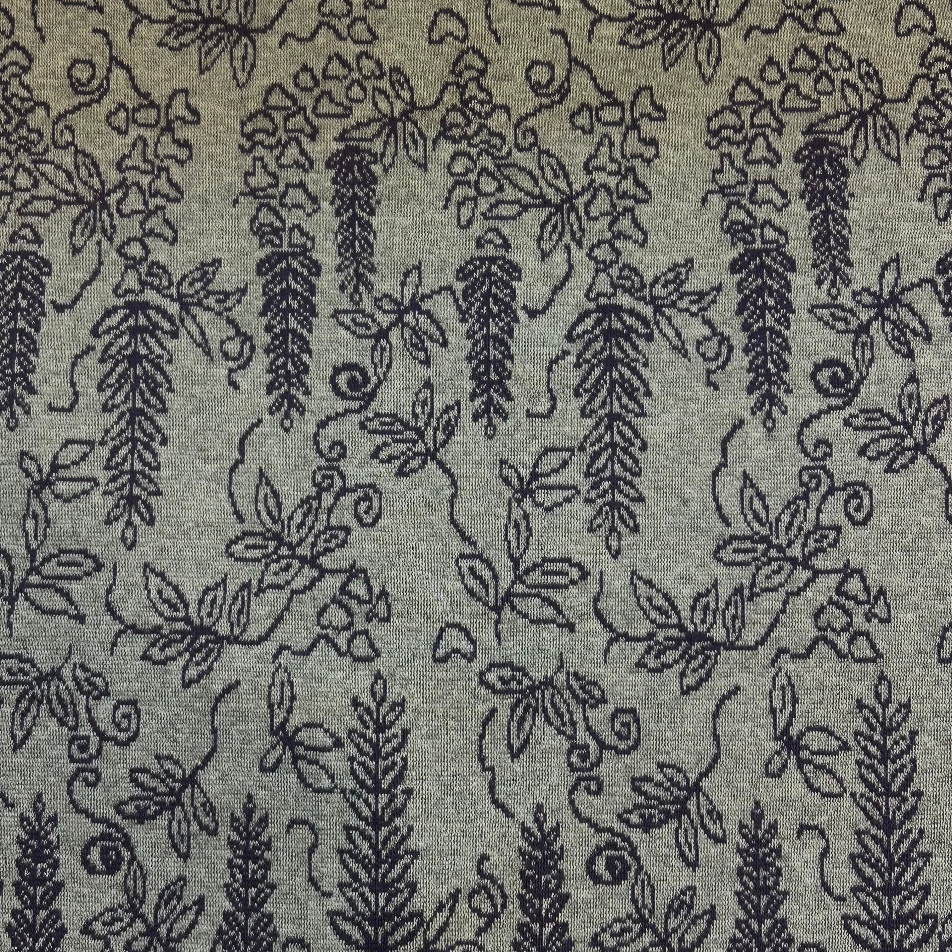 Purple Flowers on a Gray Background