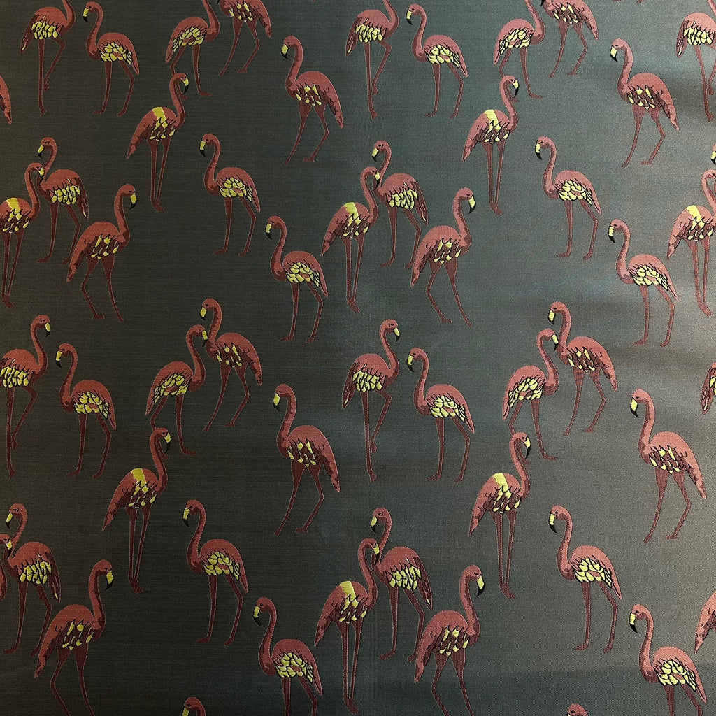 Grey Flamingo Jacquard