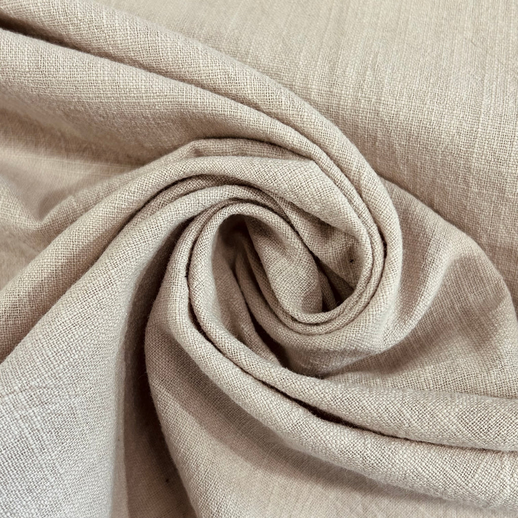 Beige Linen With Cotton