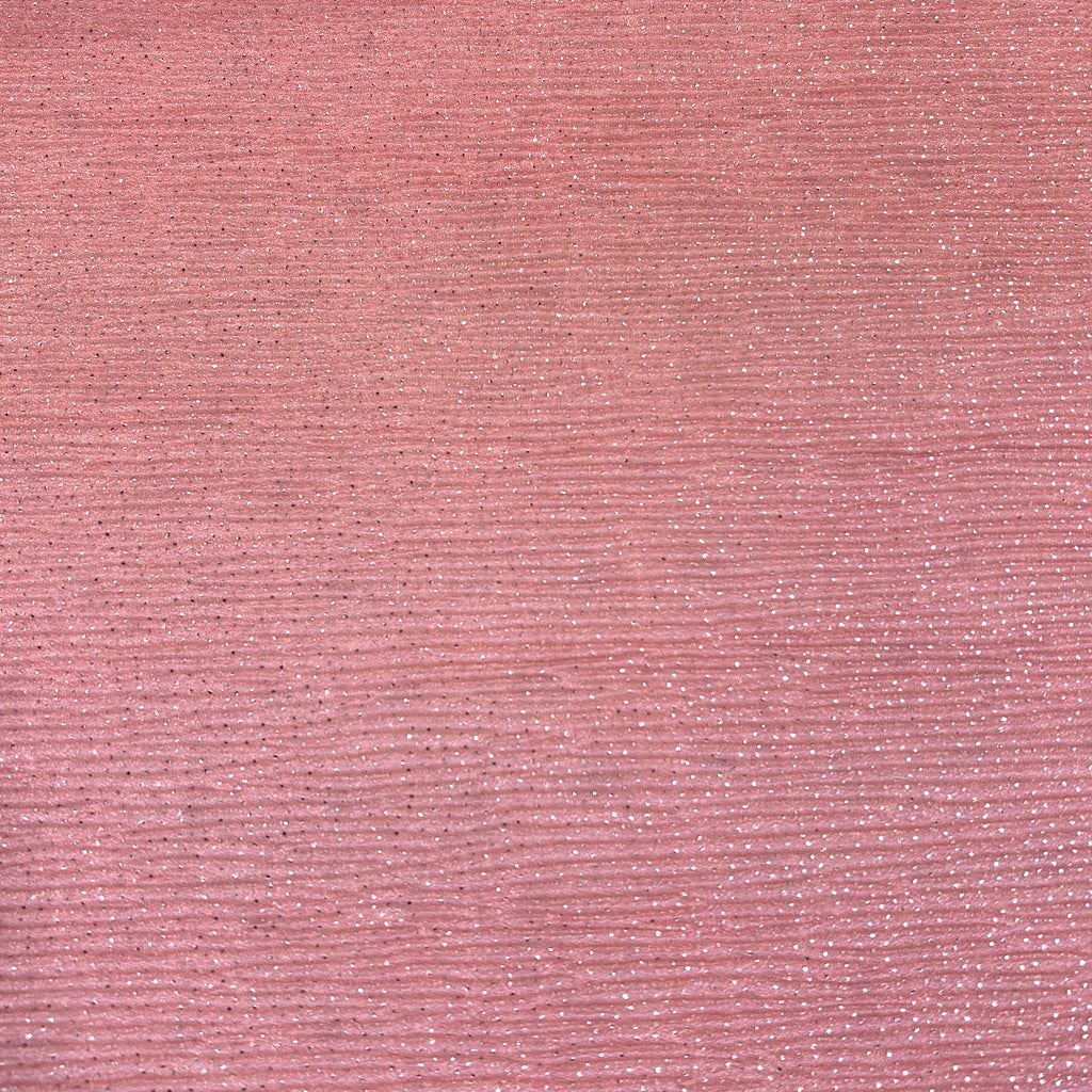 Pink Glitter Pleated Mesh