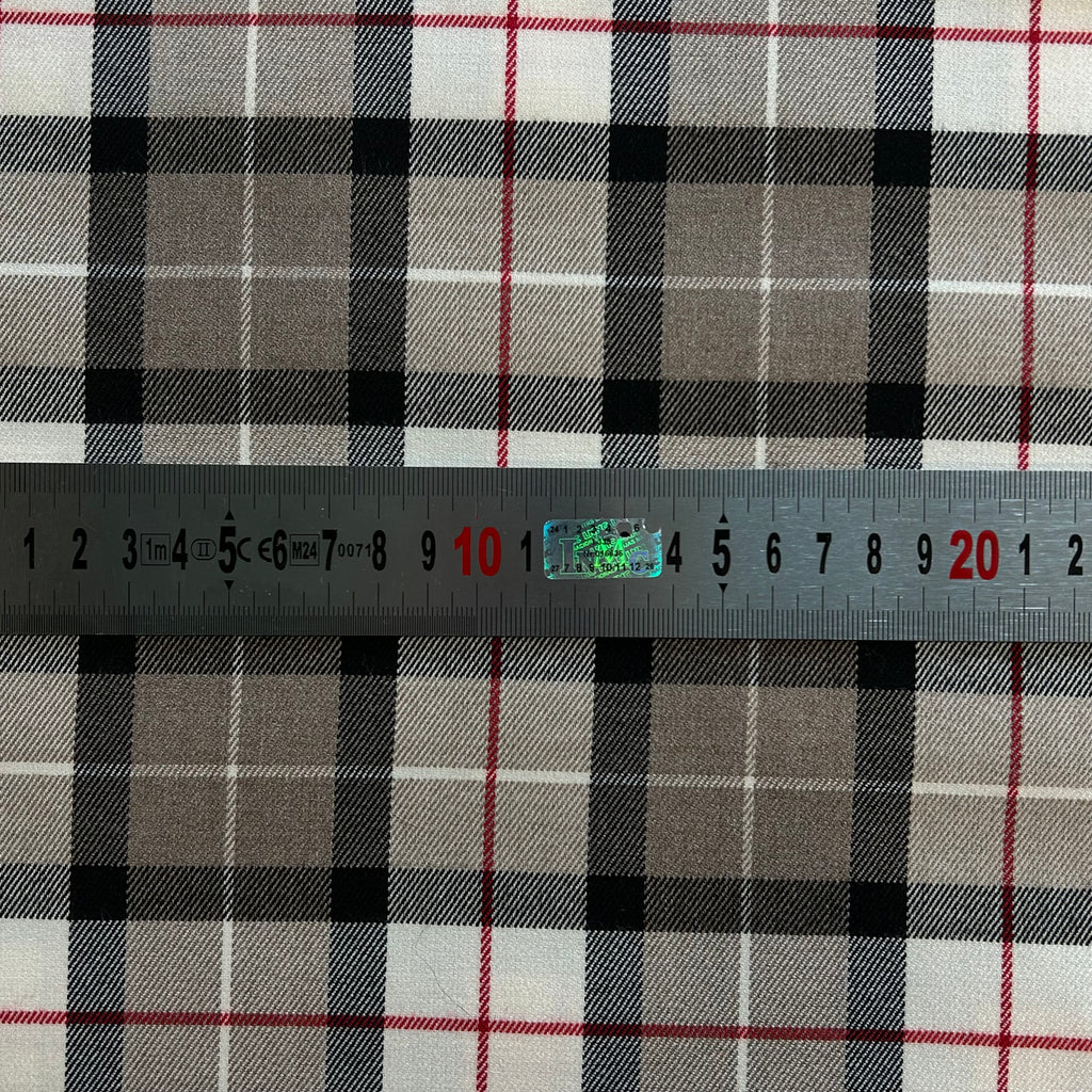Beige Tartan Check