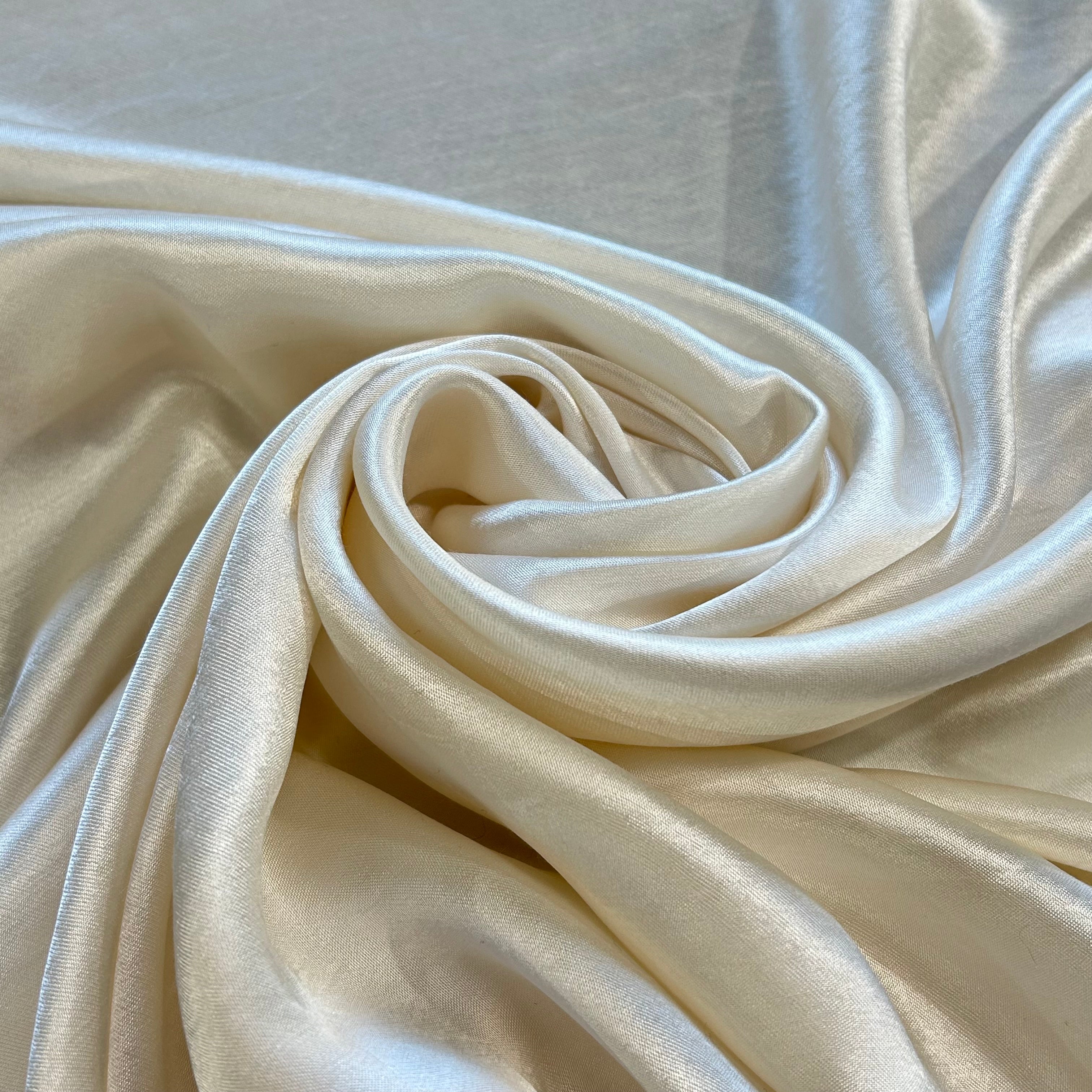 White Viscose Satin