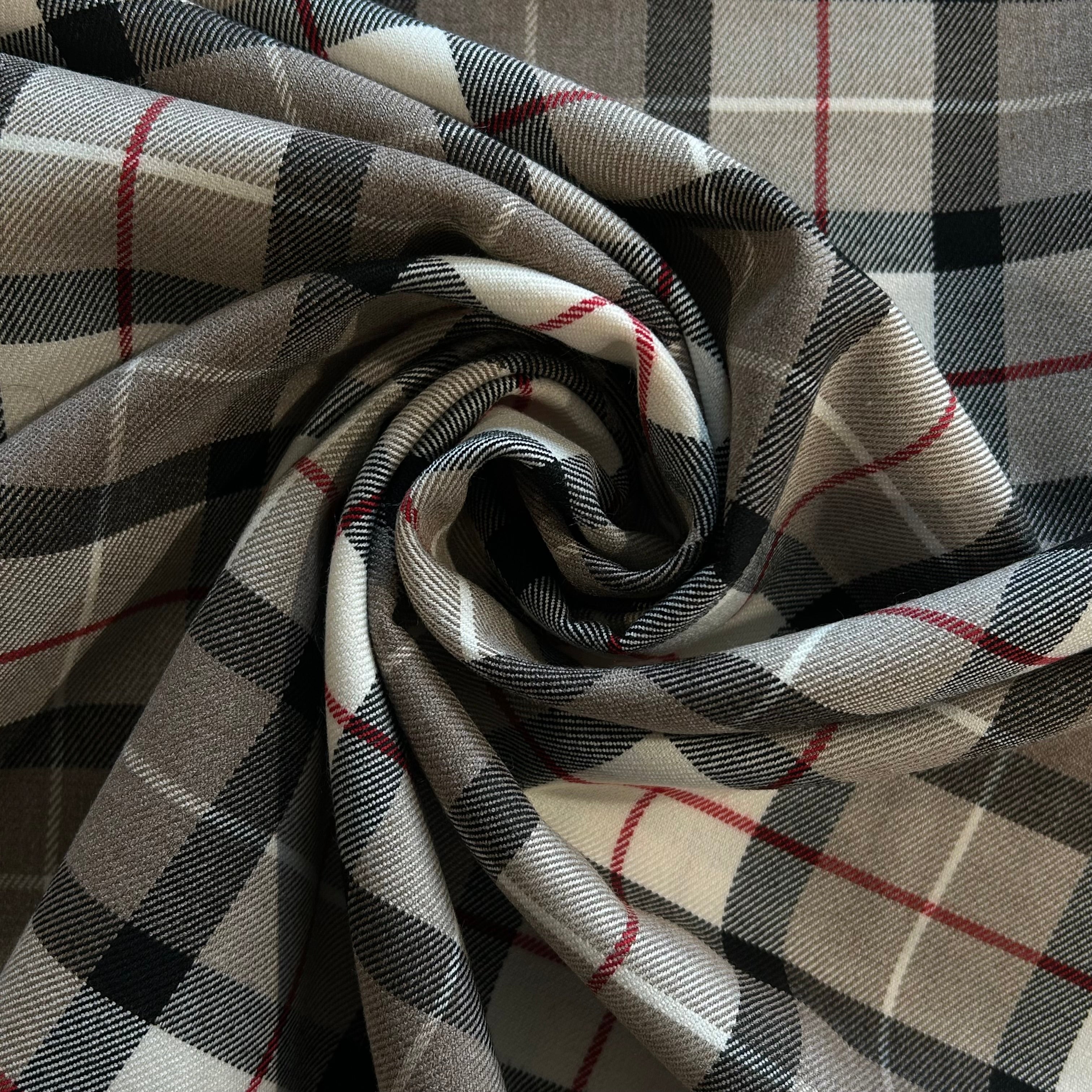Beige Tartan Check