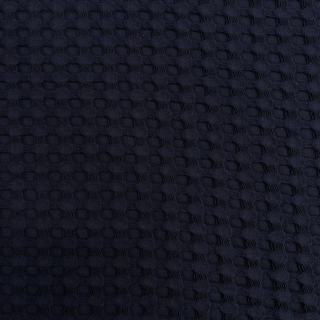 Navy Waffle Cotton