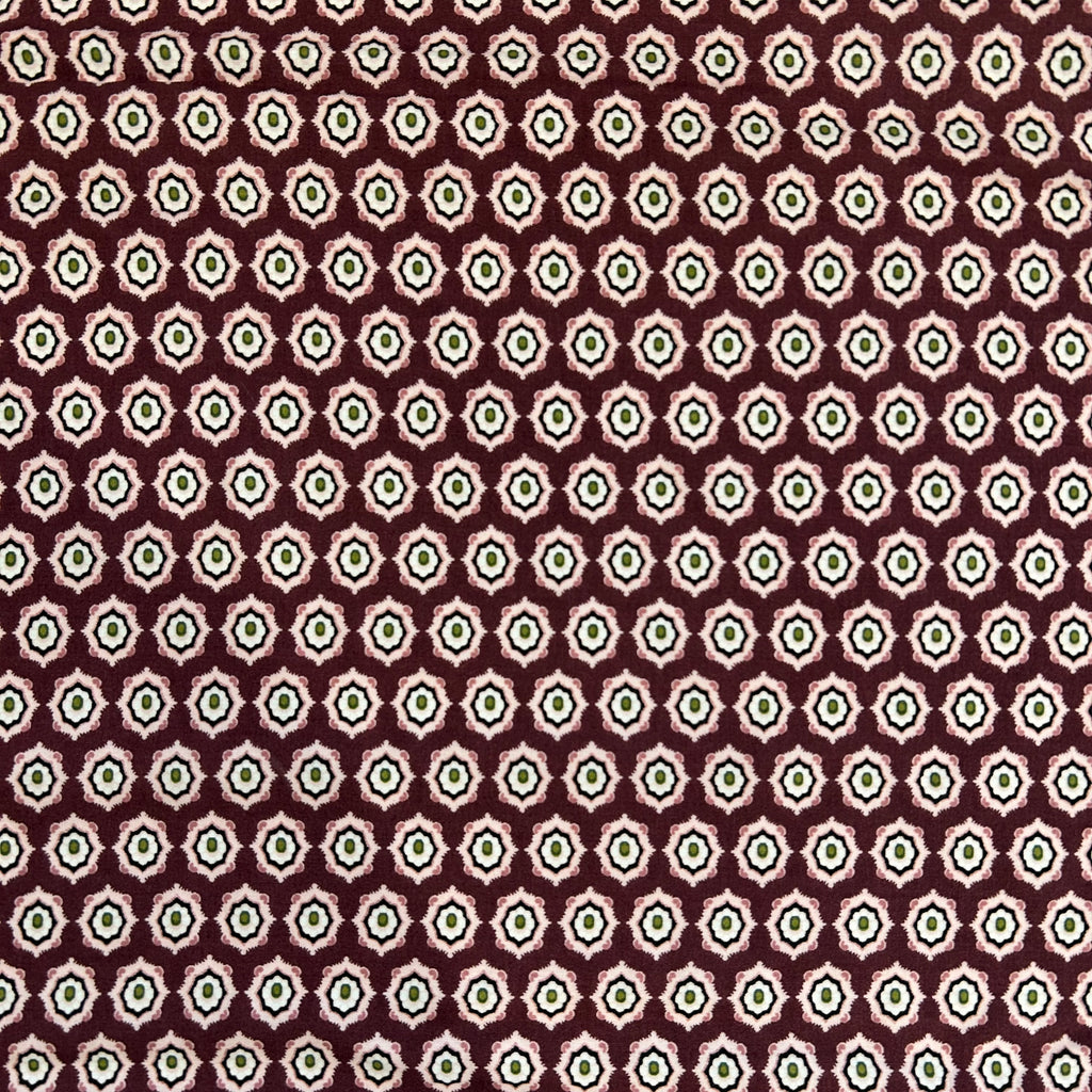 Wine Geometric Viscose