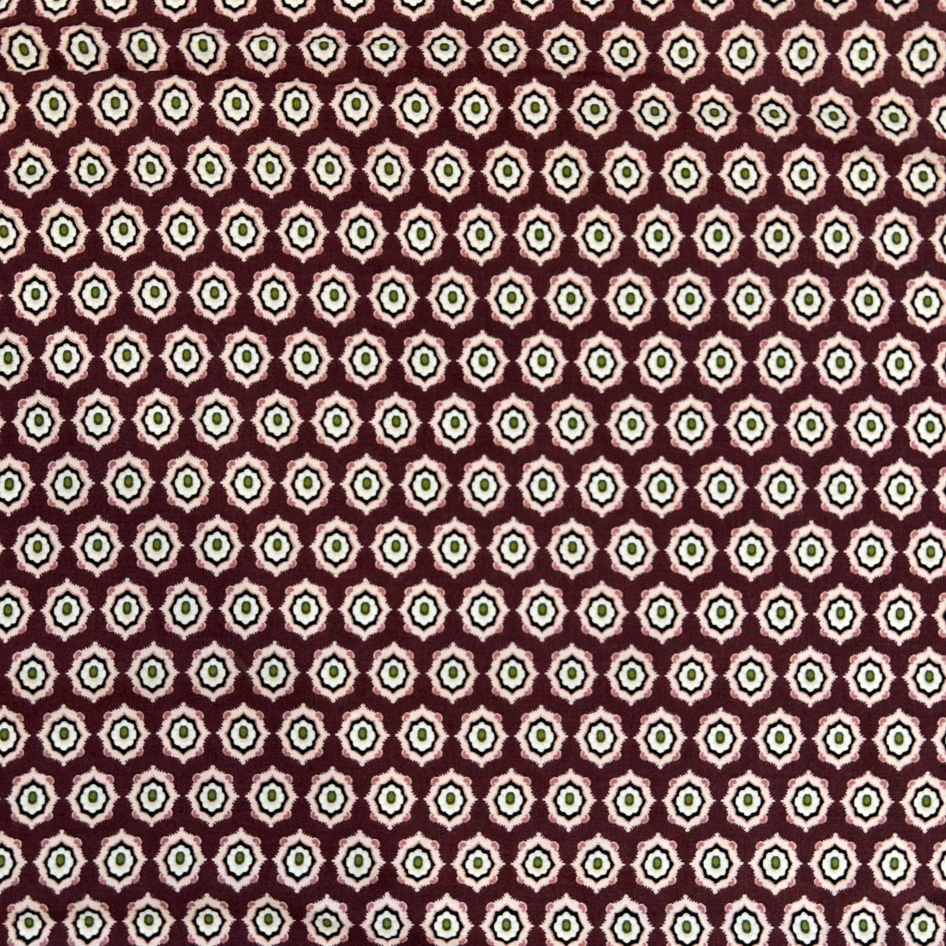 Wine Geometric Viscose