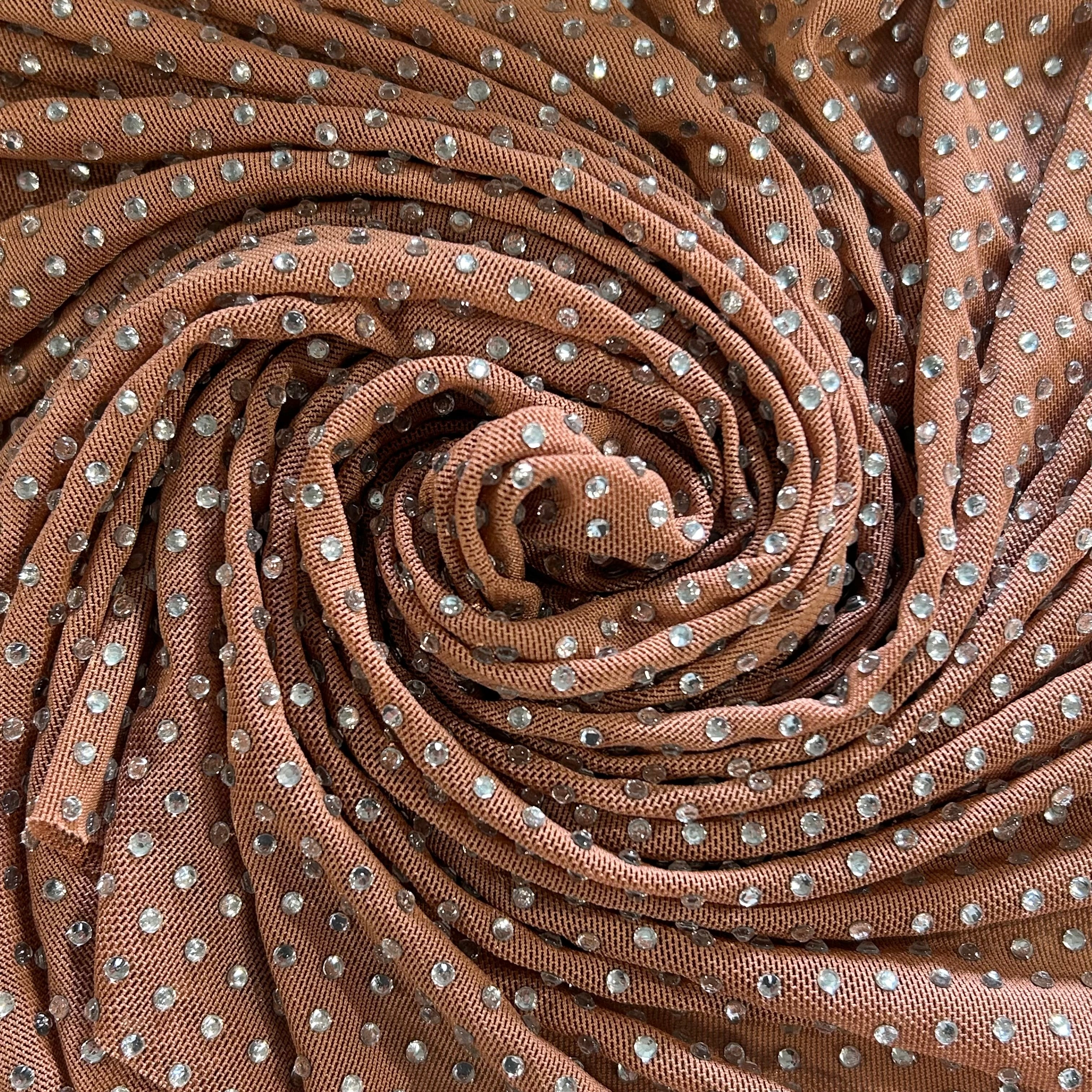 Nude Crystal Glam Polyester