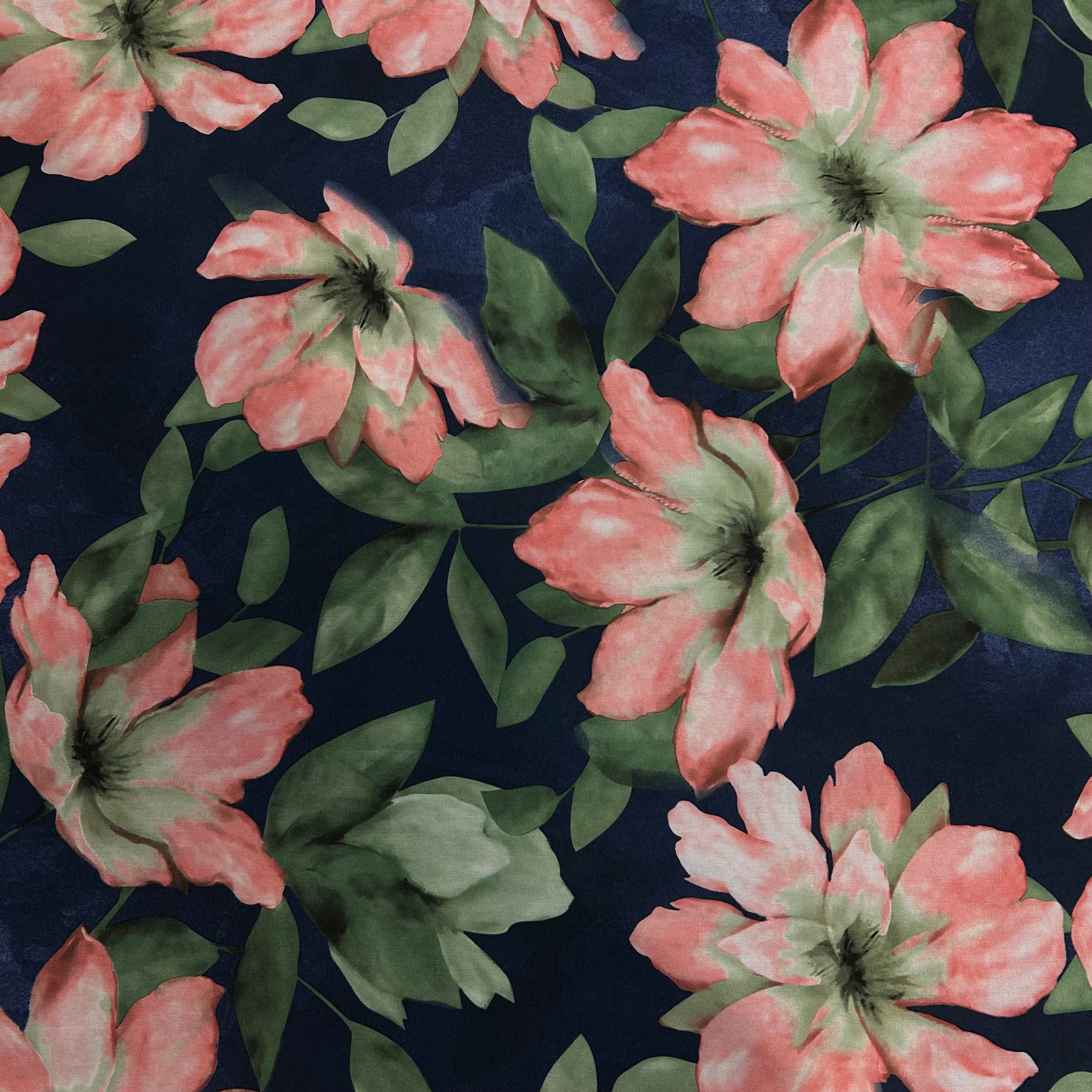 Navy Pink Magnolia
