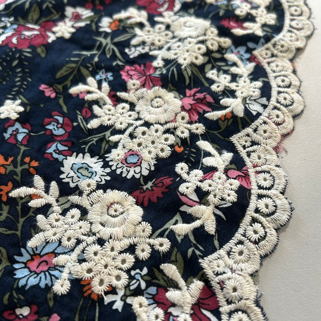 Radiance Navy Floral Viscose