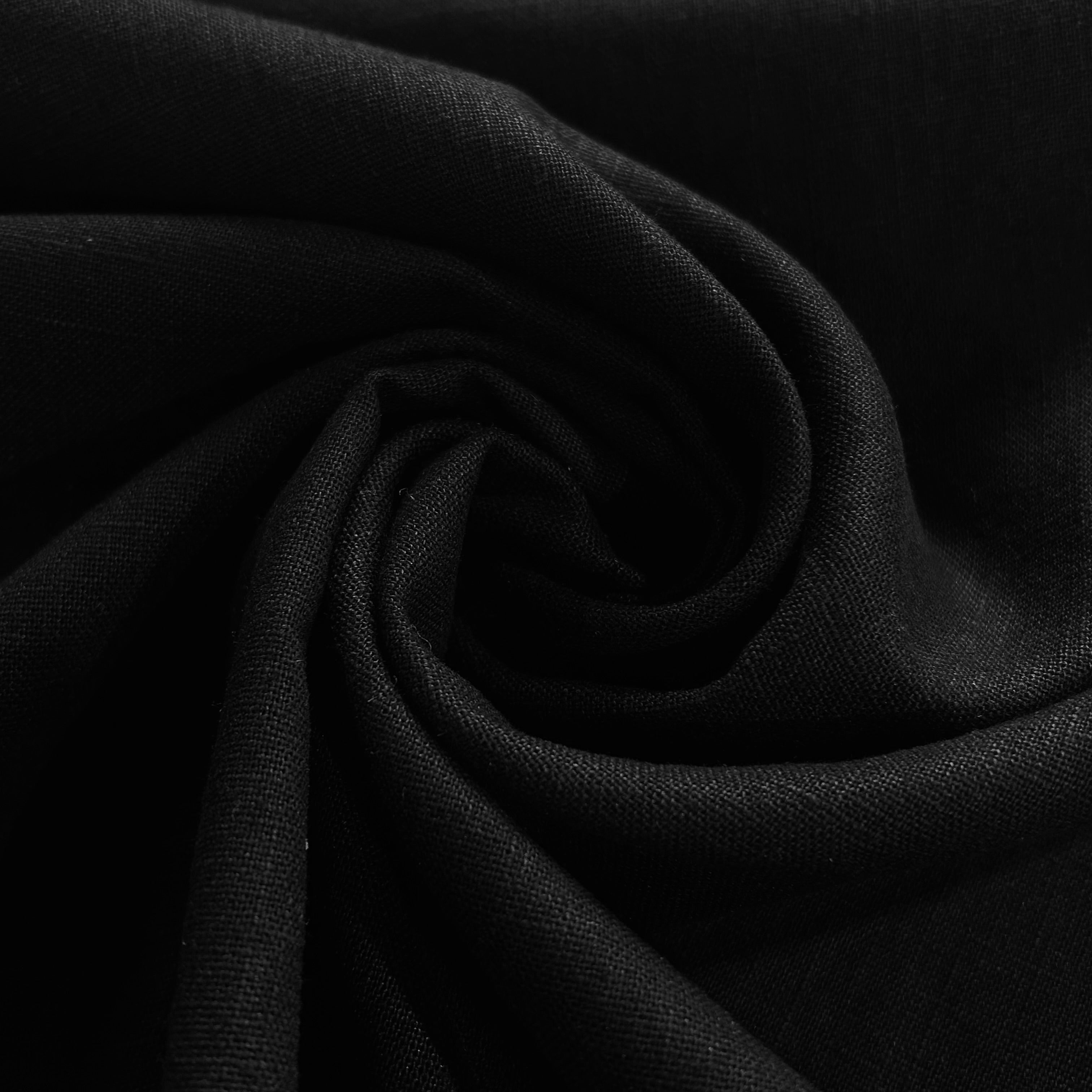 Black Earopean Flax Linen