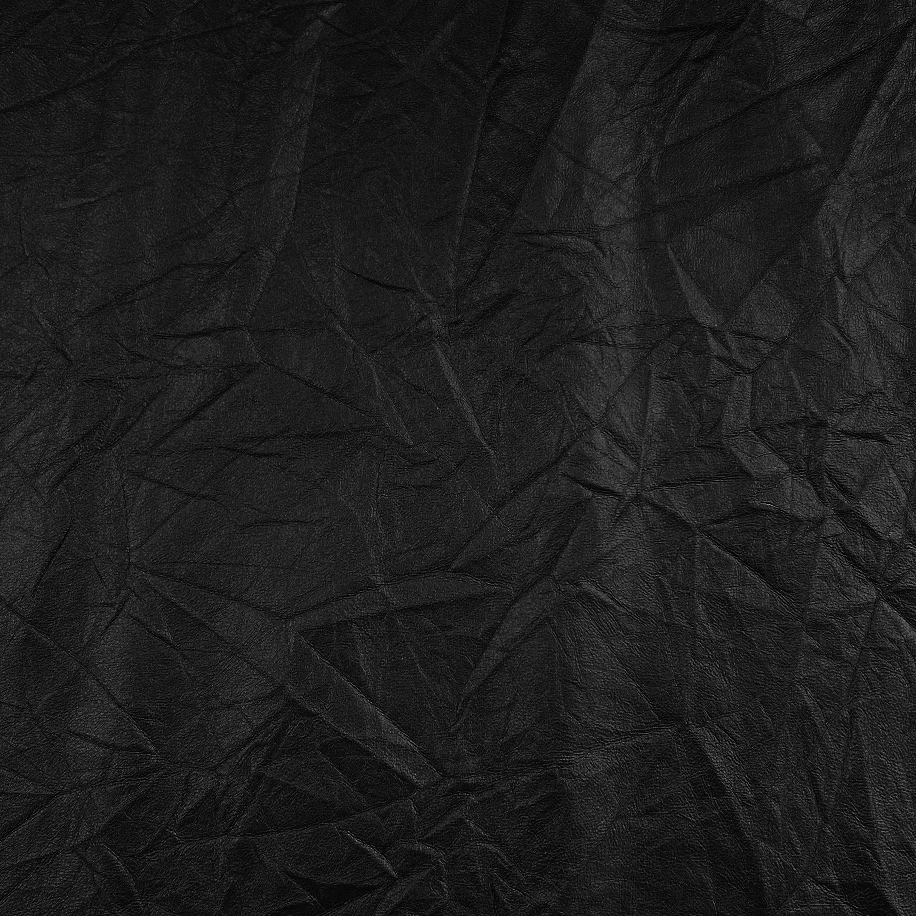 Black Crinkled Faux Leather