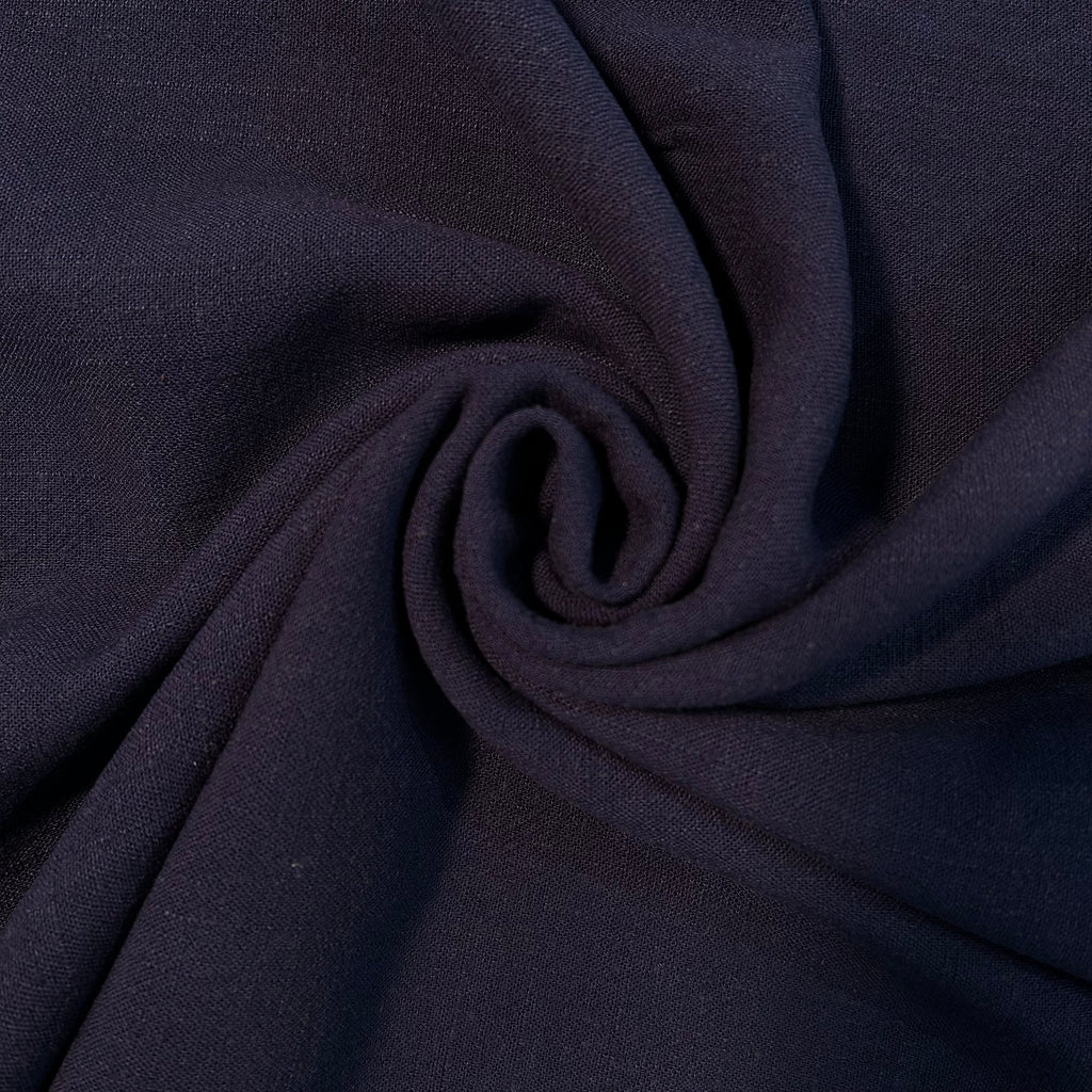Dark Navy Linen