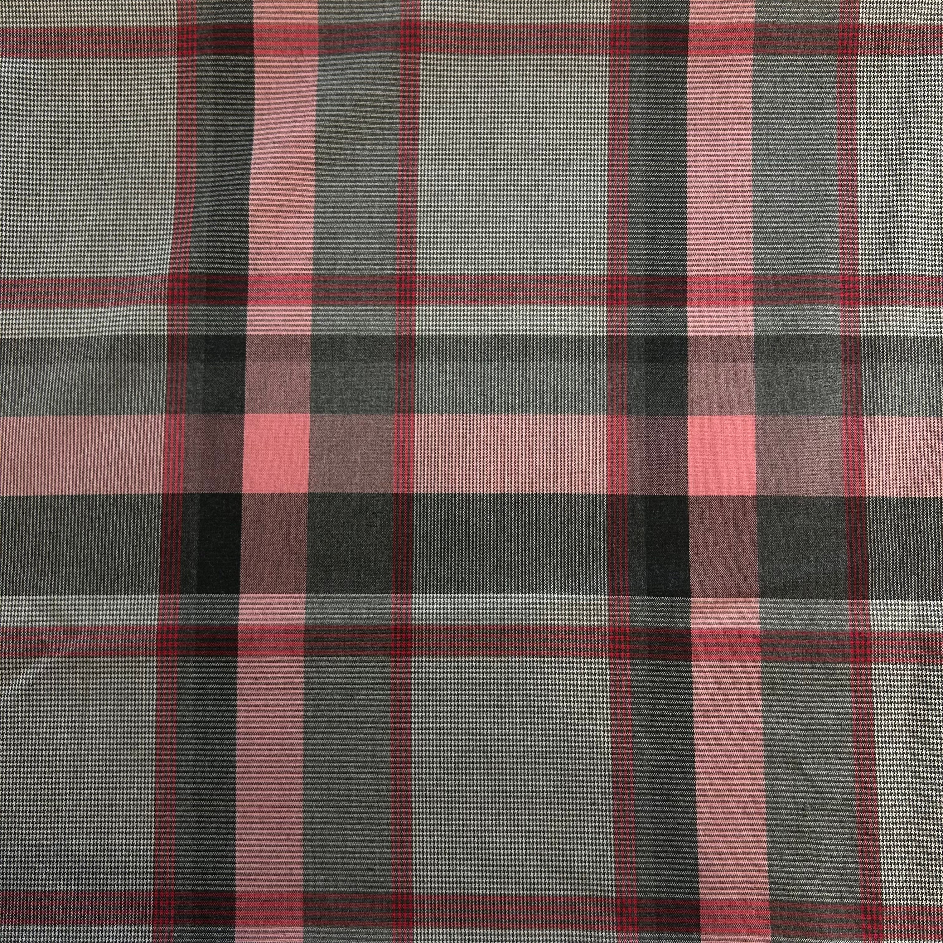 Pink Red Tartan Check