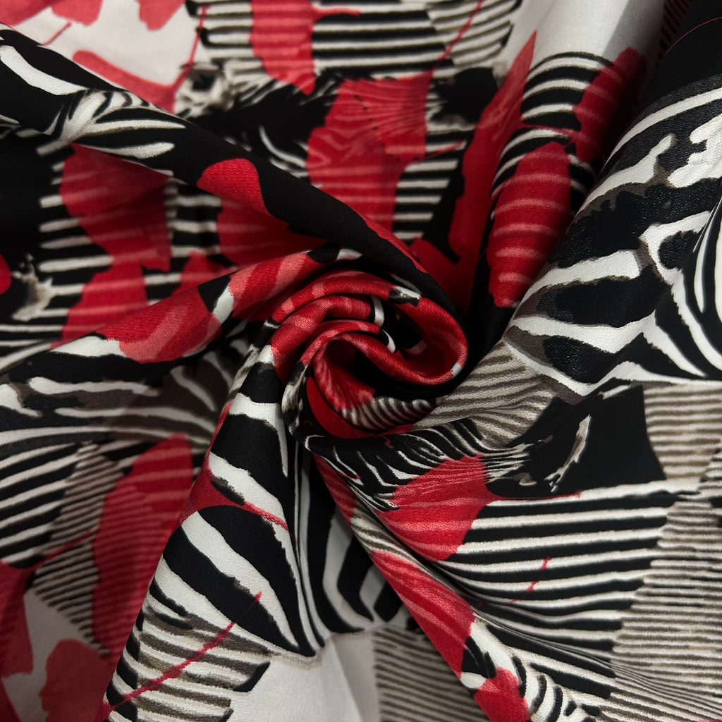 Red Safari Zebra Print