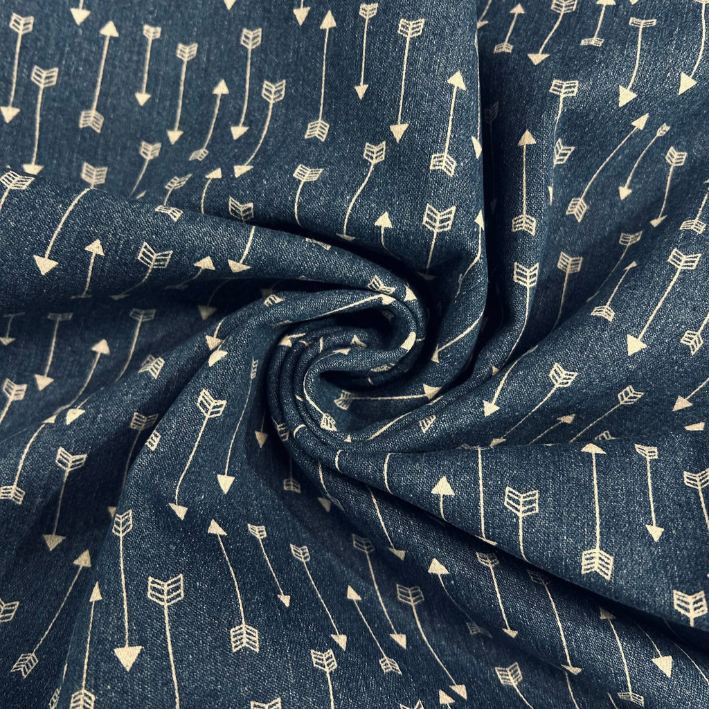 Denim Arrow Print