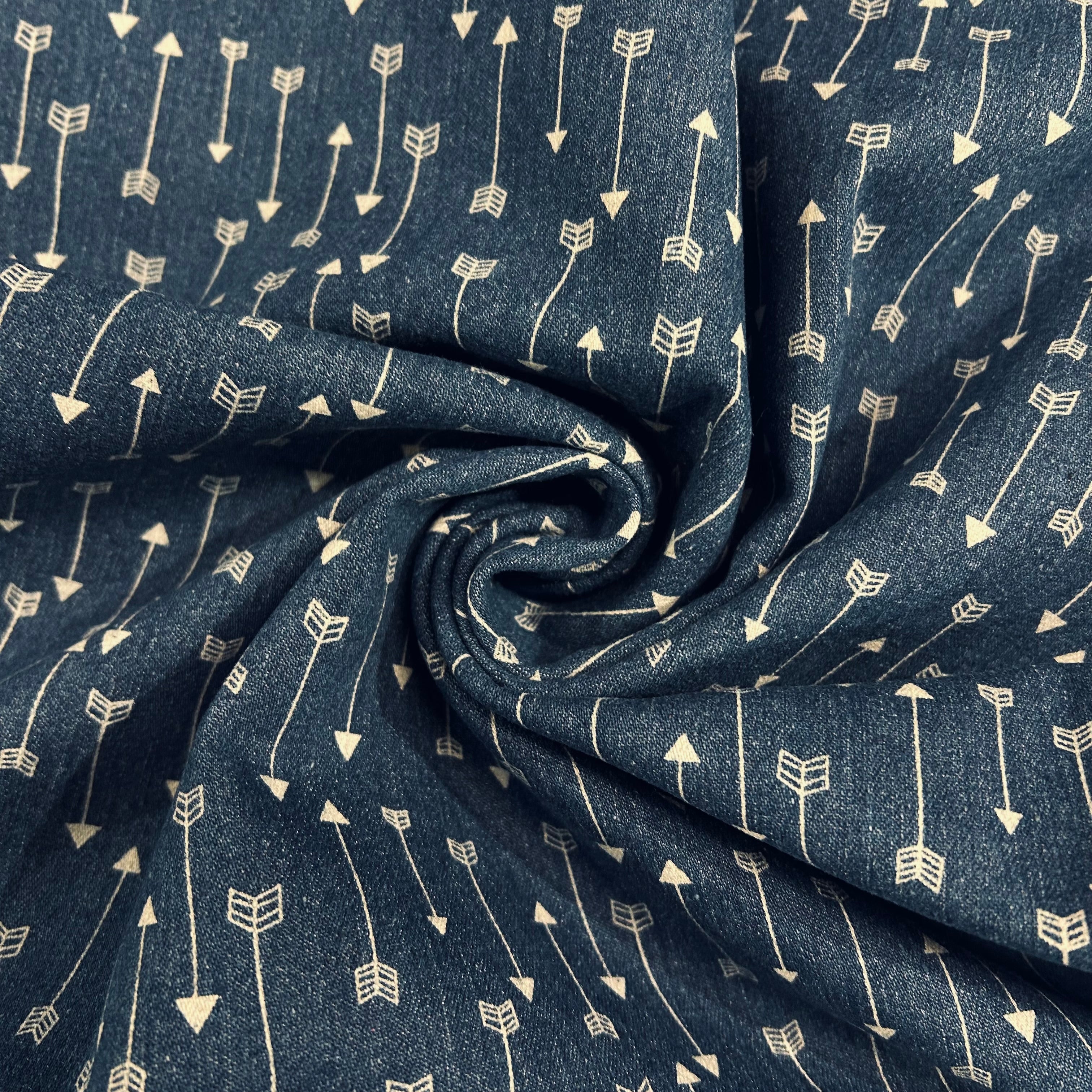 Denim Arrow Print