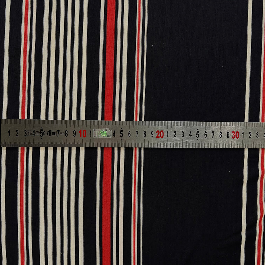 Navy Red Stripe