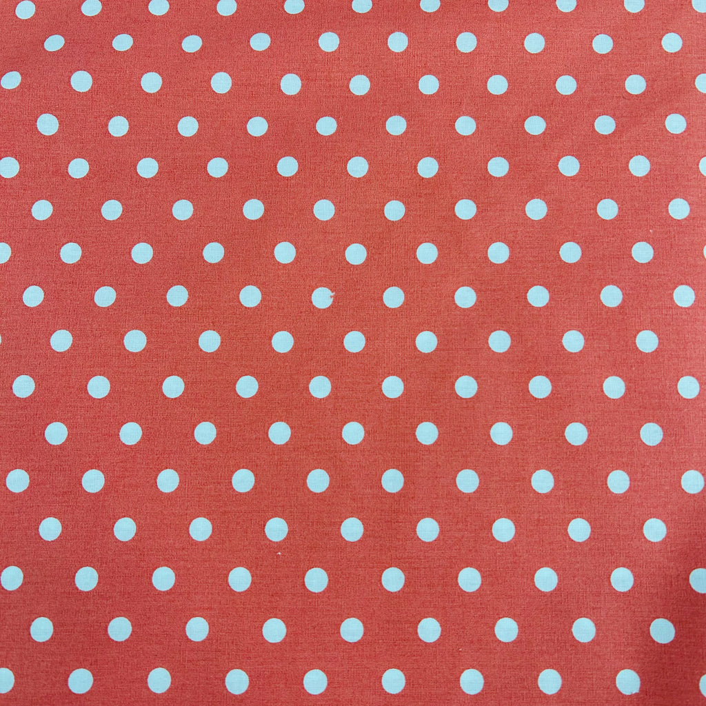 Coral Polka Dots