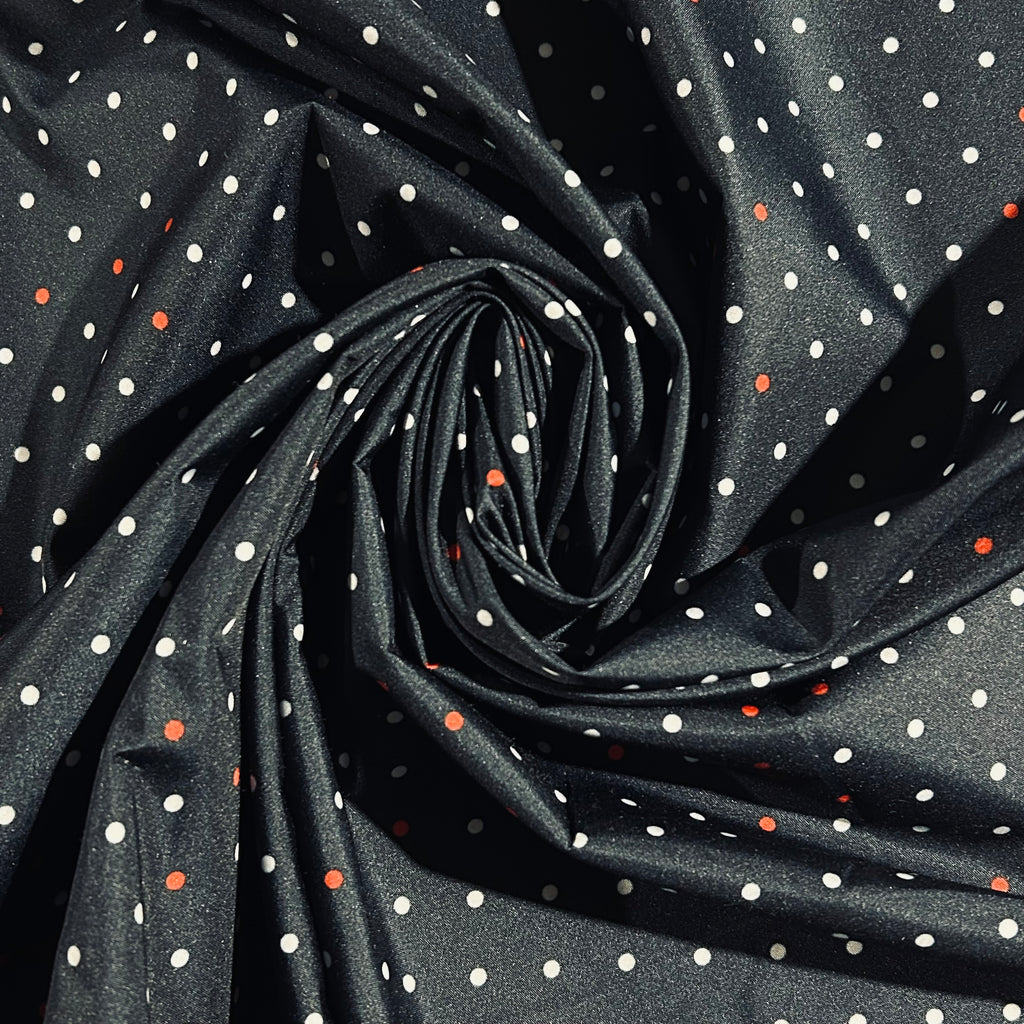 Waterproof Navy Polka Dot