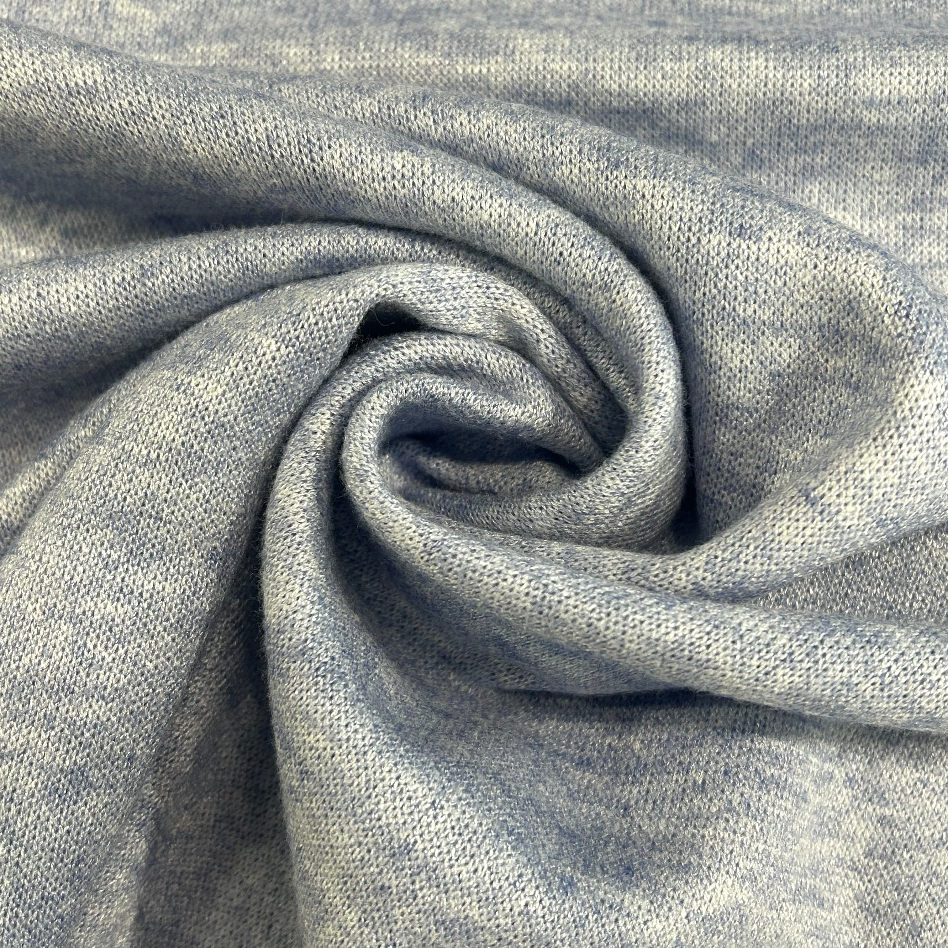 Sky Blue Melange Jersey Knit