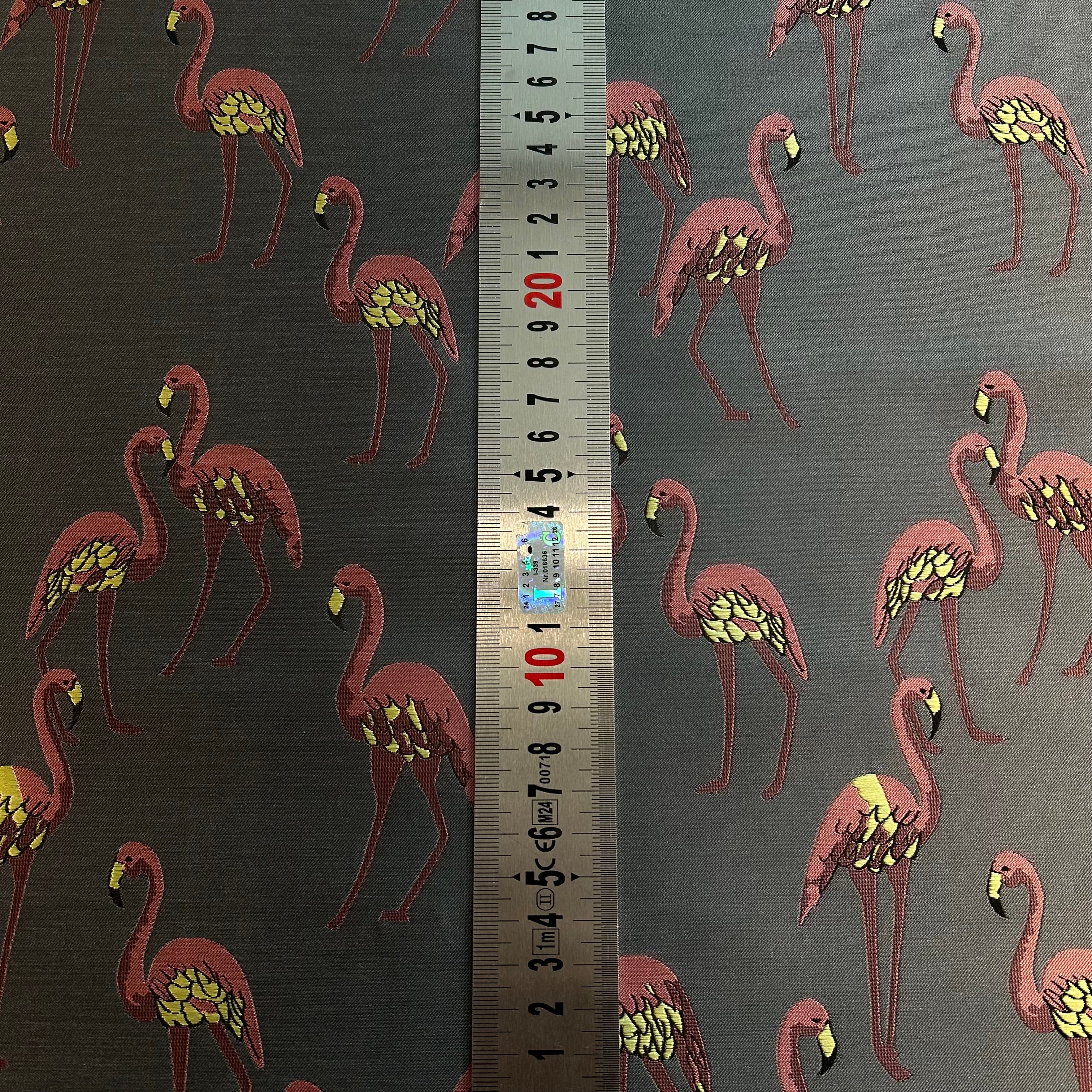 Grey Flamingo Jacquard