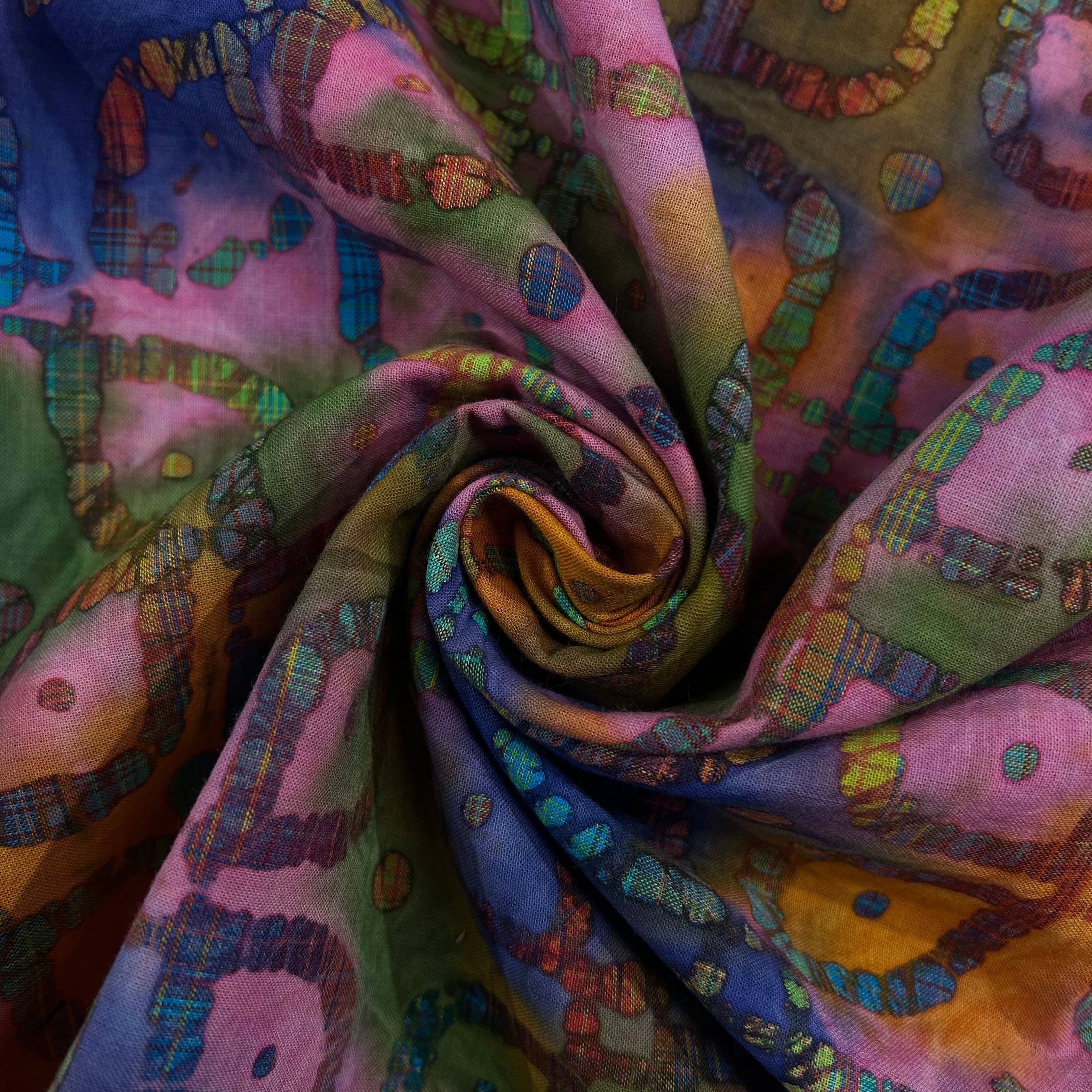 Sunset Batik Mosaic
