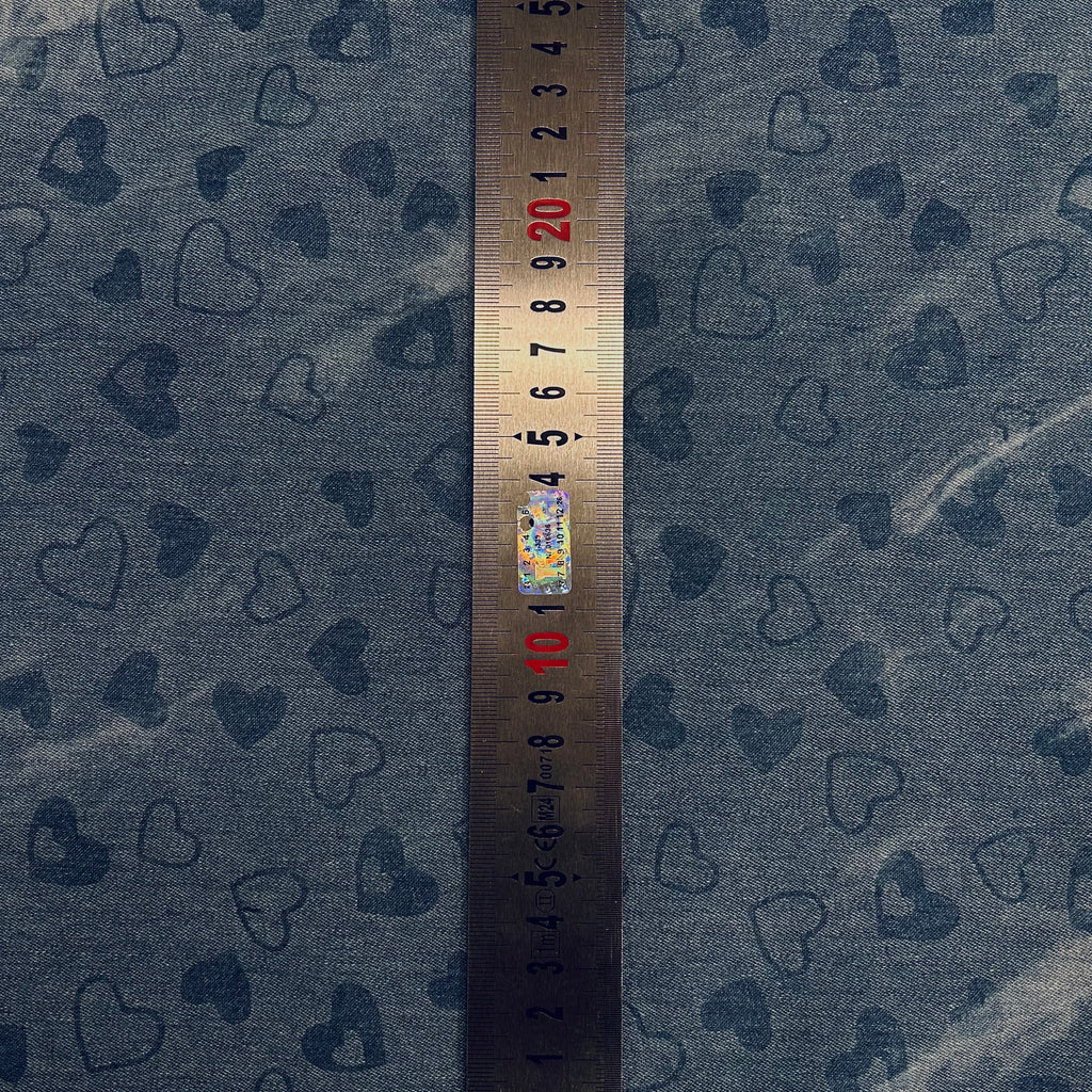 Washed Denim Hearts