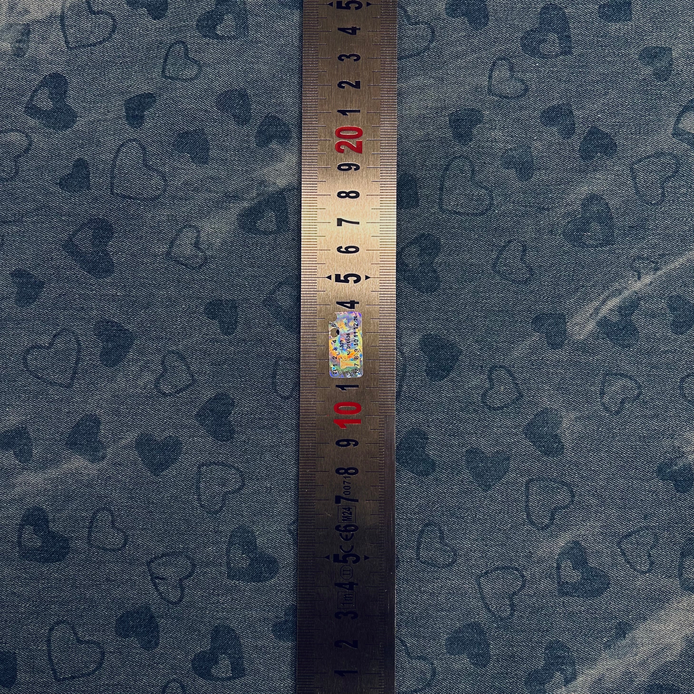 Washed Denim Hearts