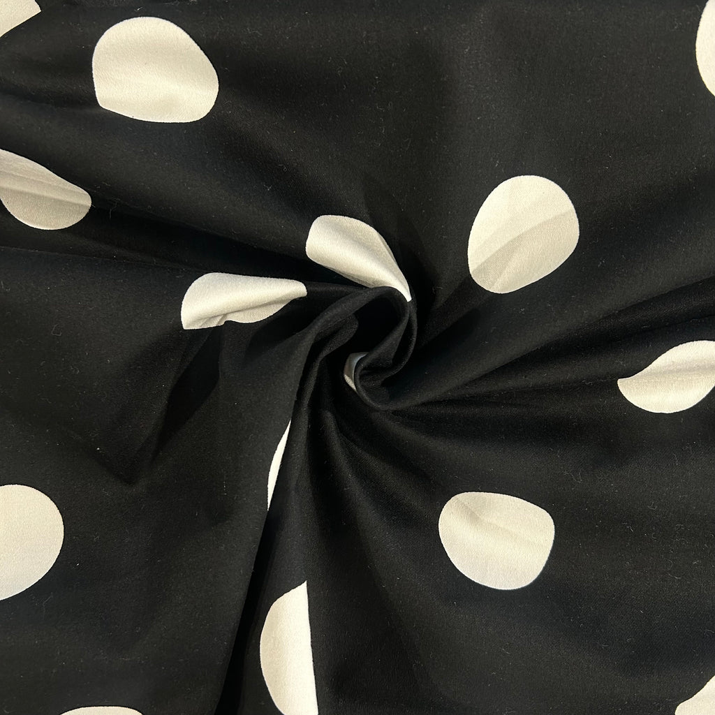 Black & White Large Polka
