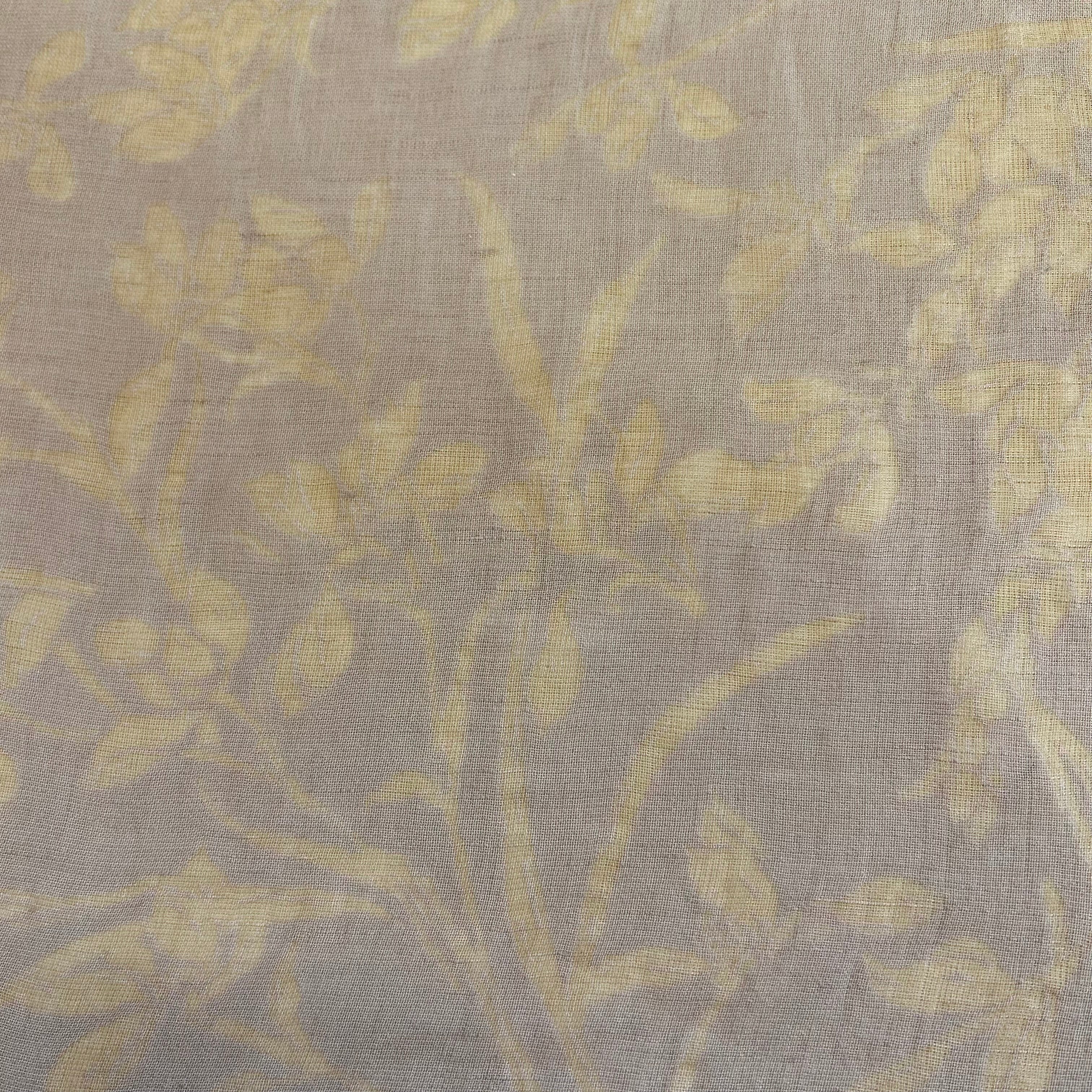 Linen With Yellow Flower