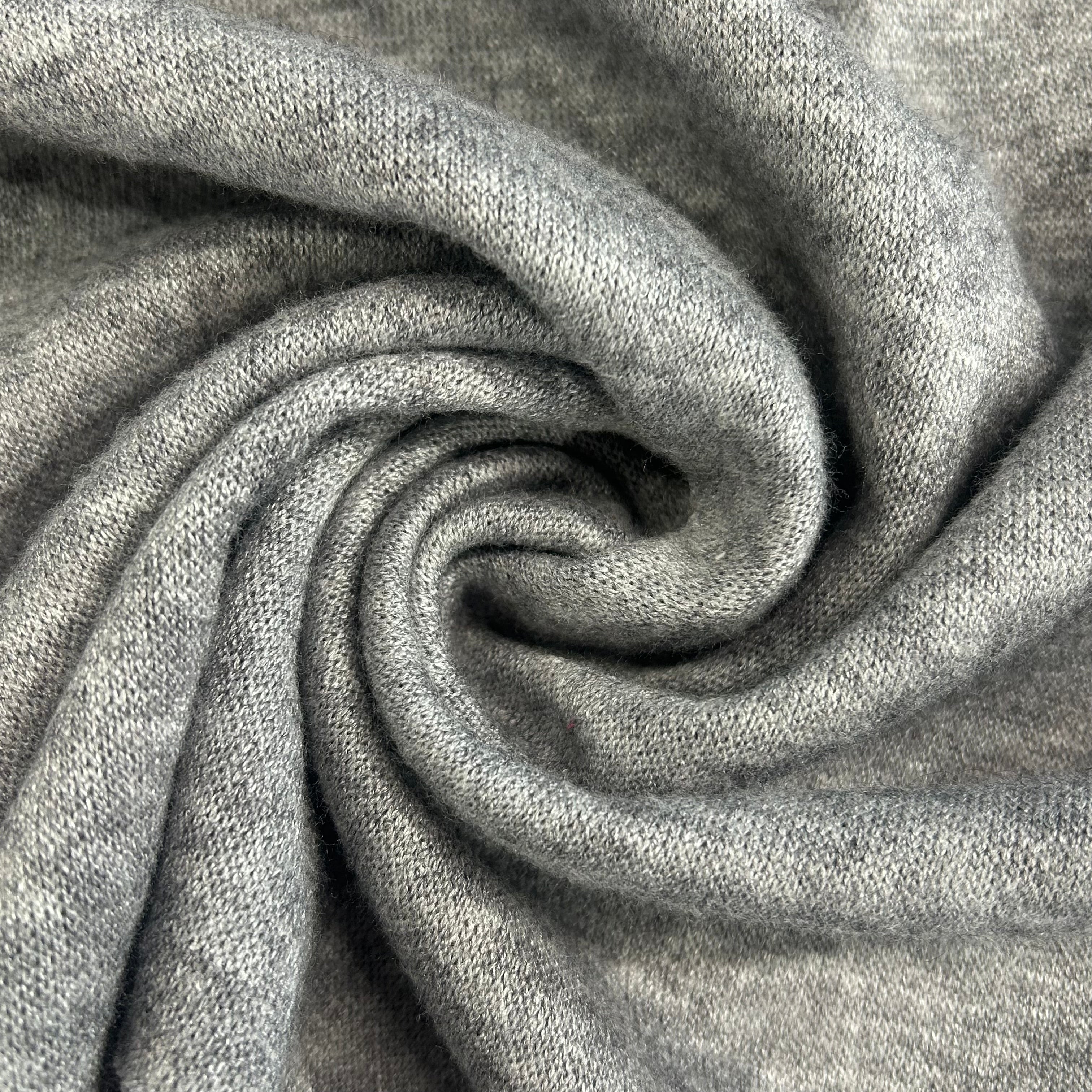 Grey Melange Jersey Knit