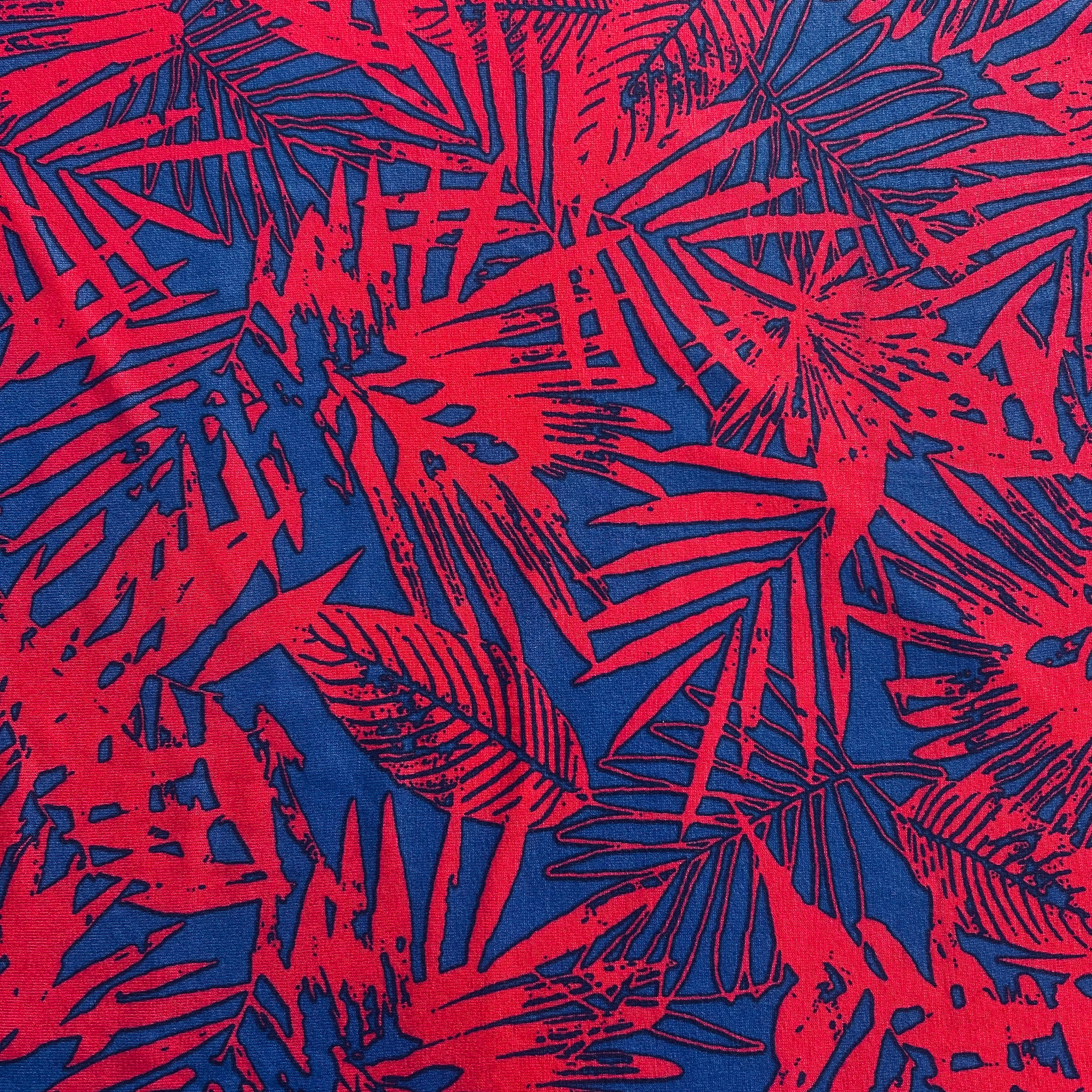 Pink Tropical Viscose Stretch