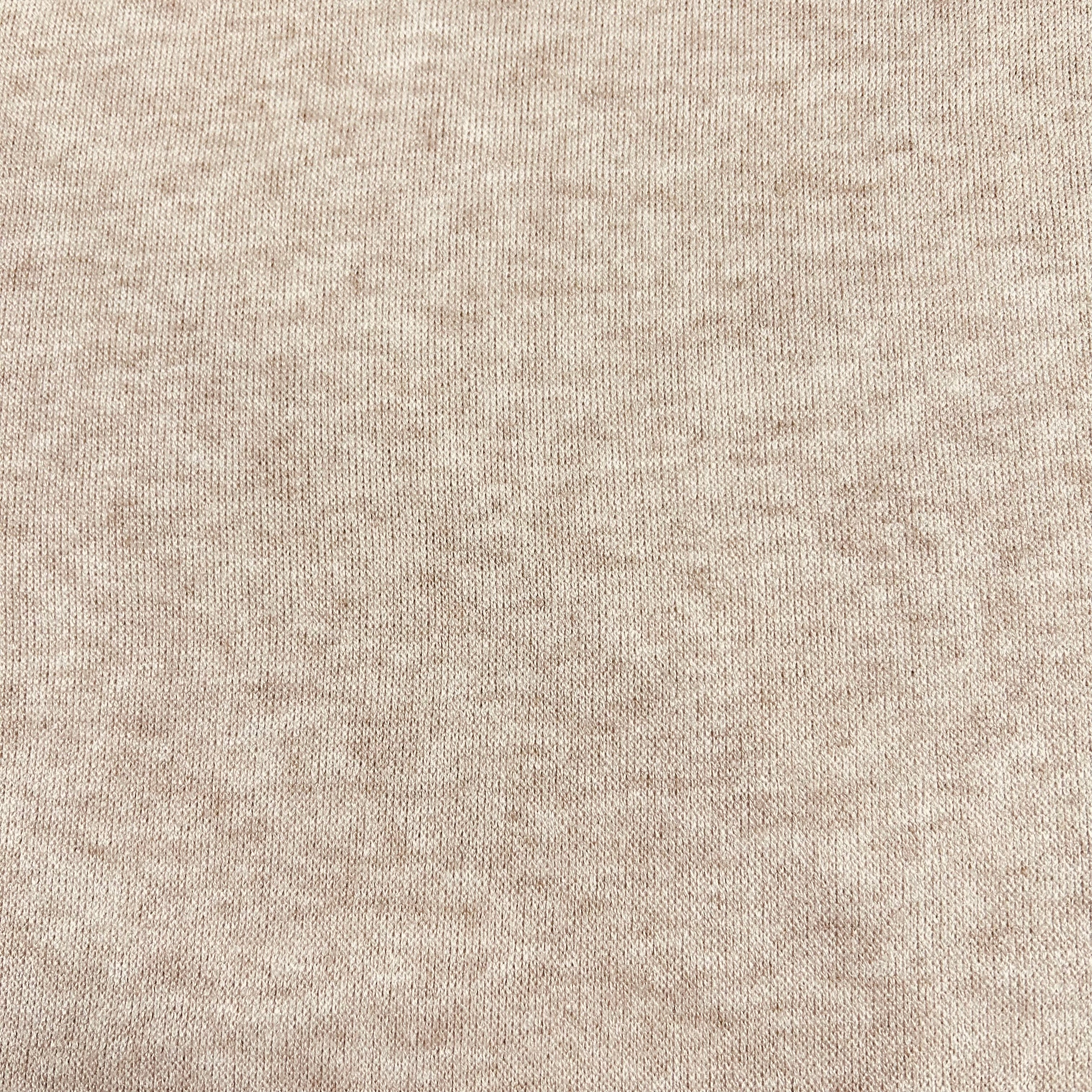Beige Melange Jersey Knit