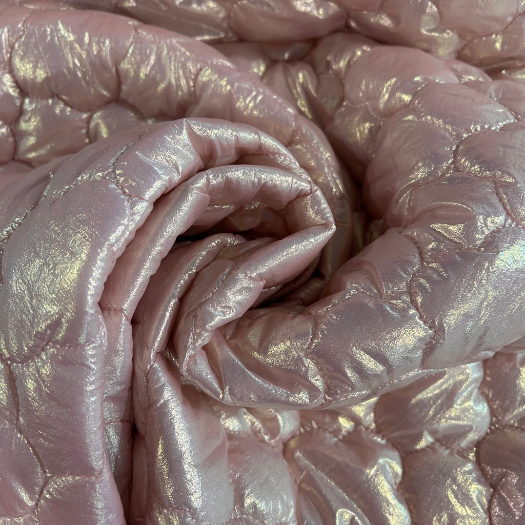 Quilted Eco Leather Rose Pearl