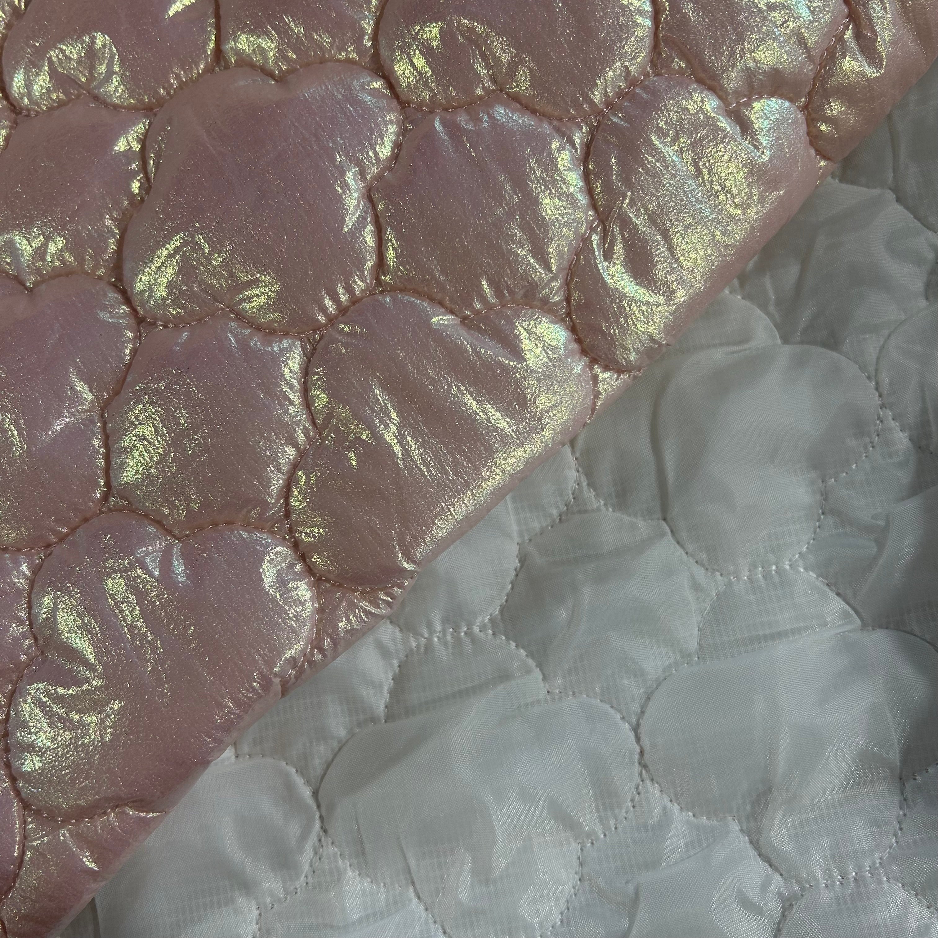 Quilted Eco Leather Rose Pearl