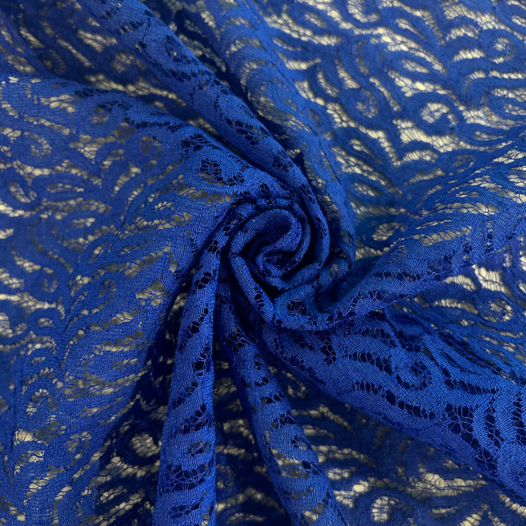 Royal Blue Paisley Lace