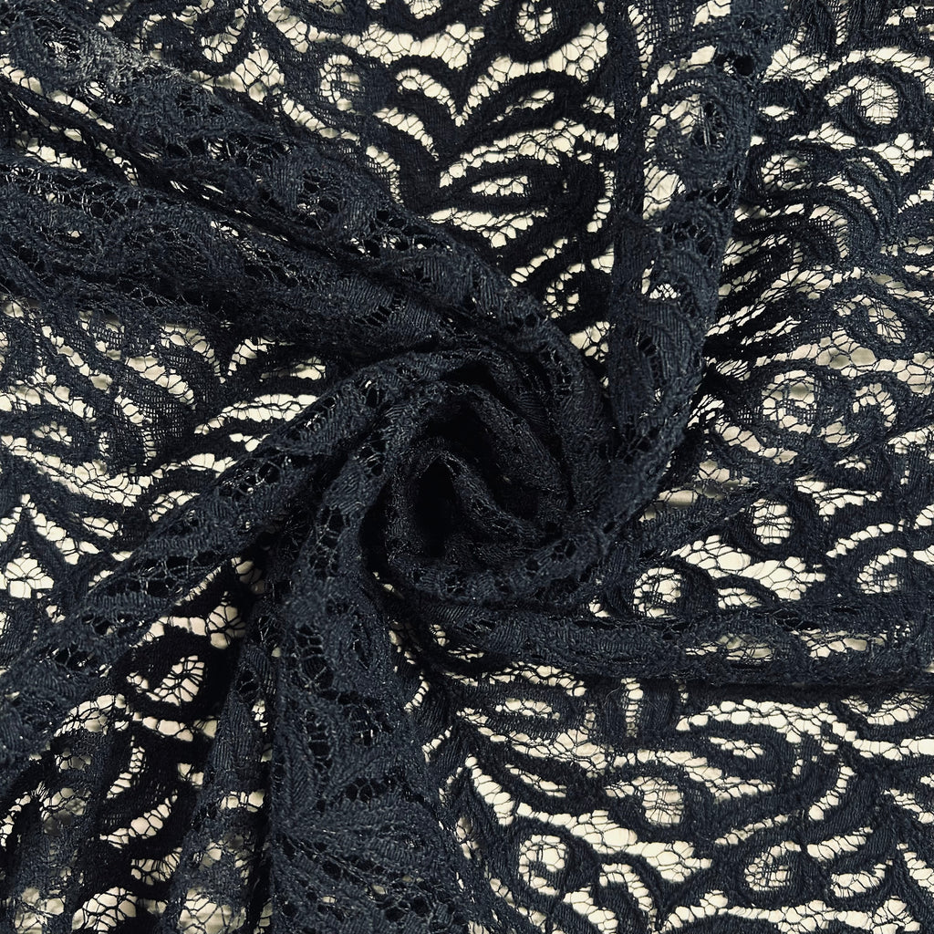Midnight Paisley Lace