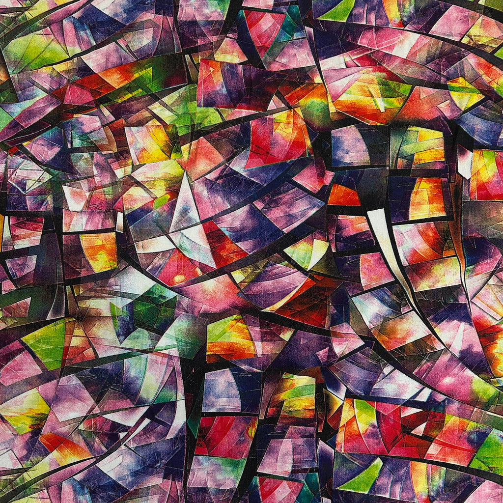 Stained Glass Abstract Fabric