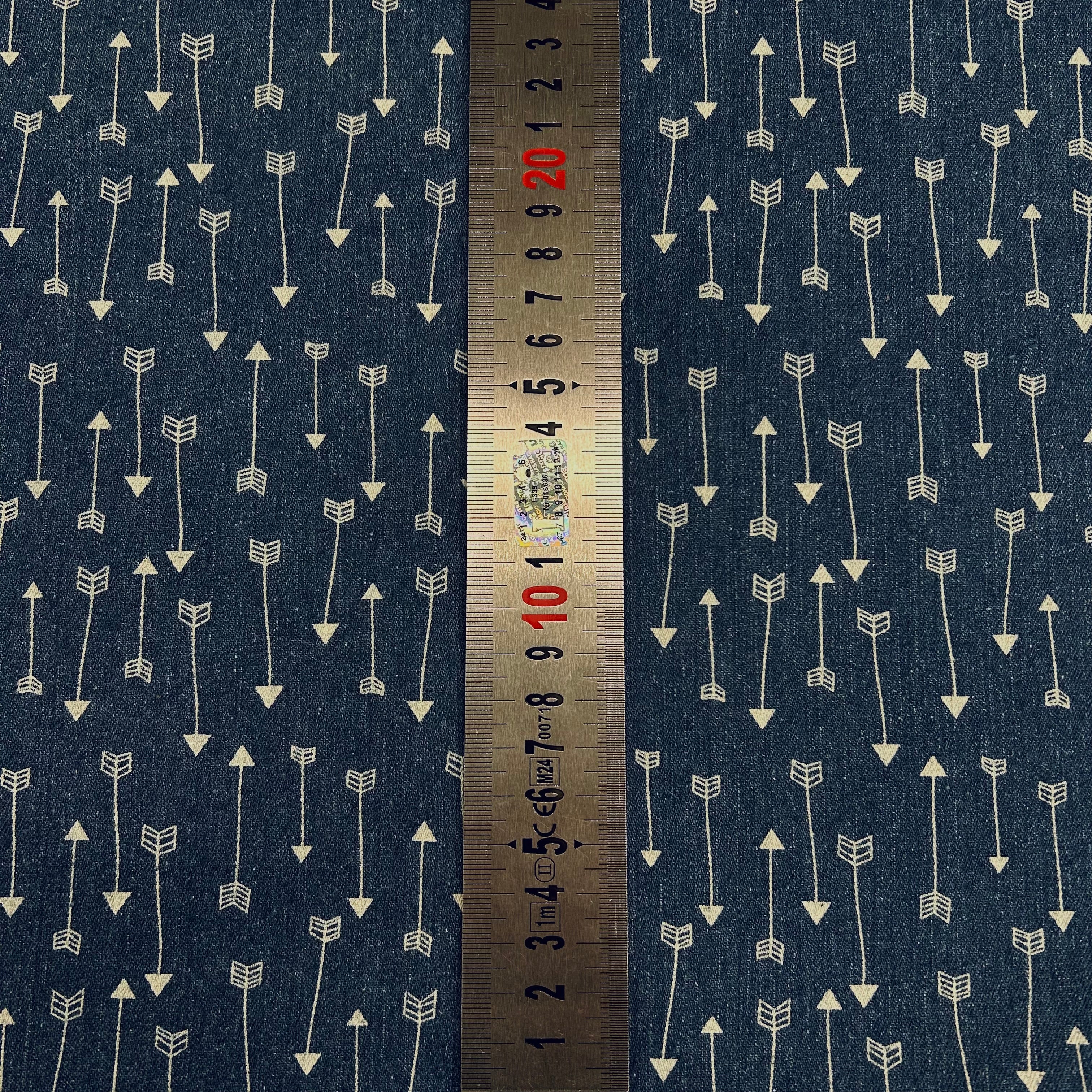 Denim Arrow Print