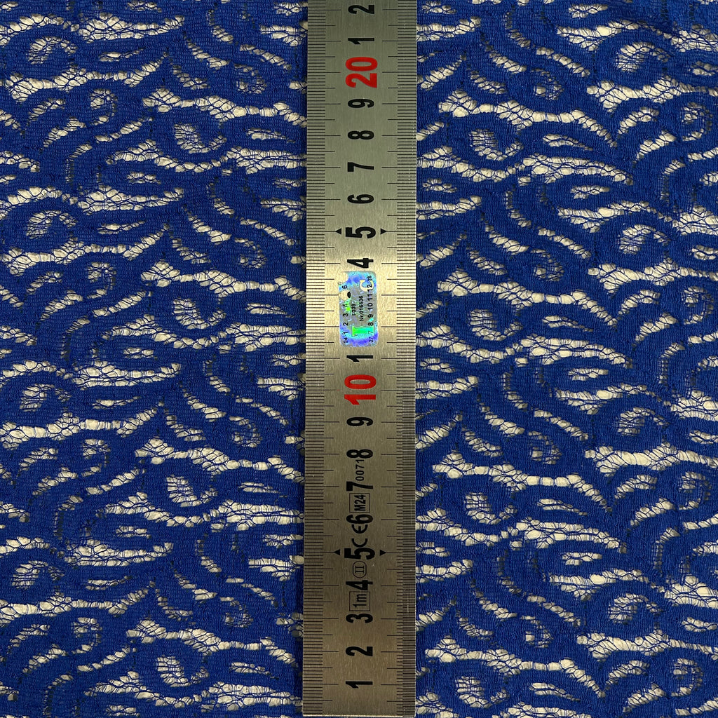 Royal Blue Paisley Lace