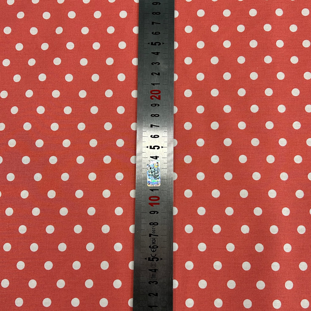 Coral Polka Dots