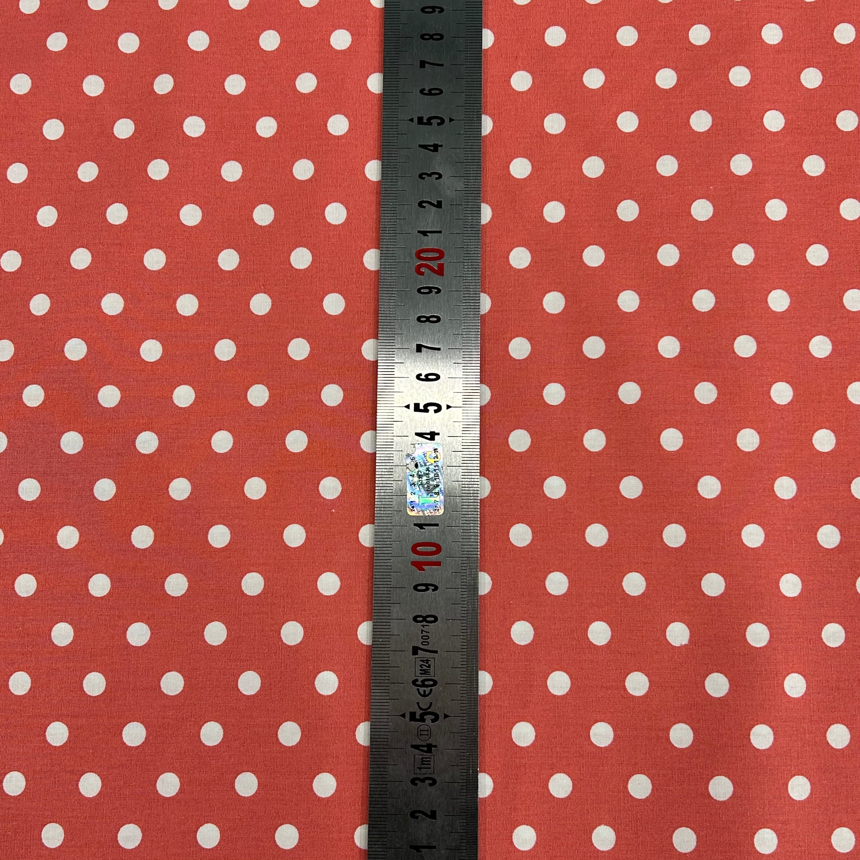 Coral Polka Dots