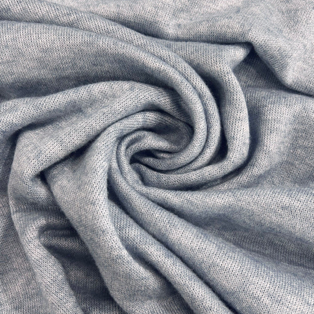 Blue Melange Jersey Knit