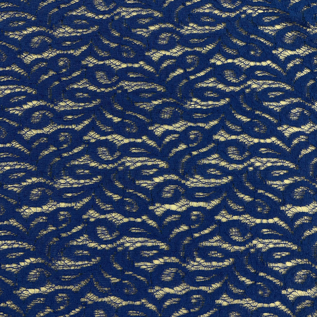 Royal Blue Paisley Lace