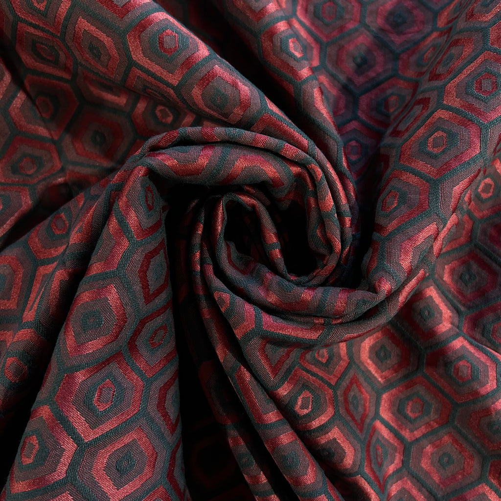 Grey Ruby Diamond Jacquard