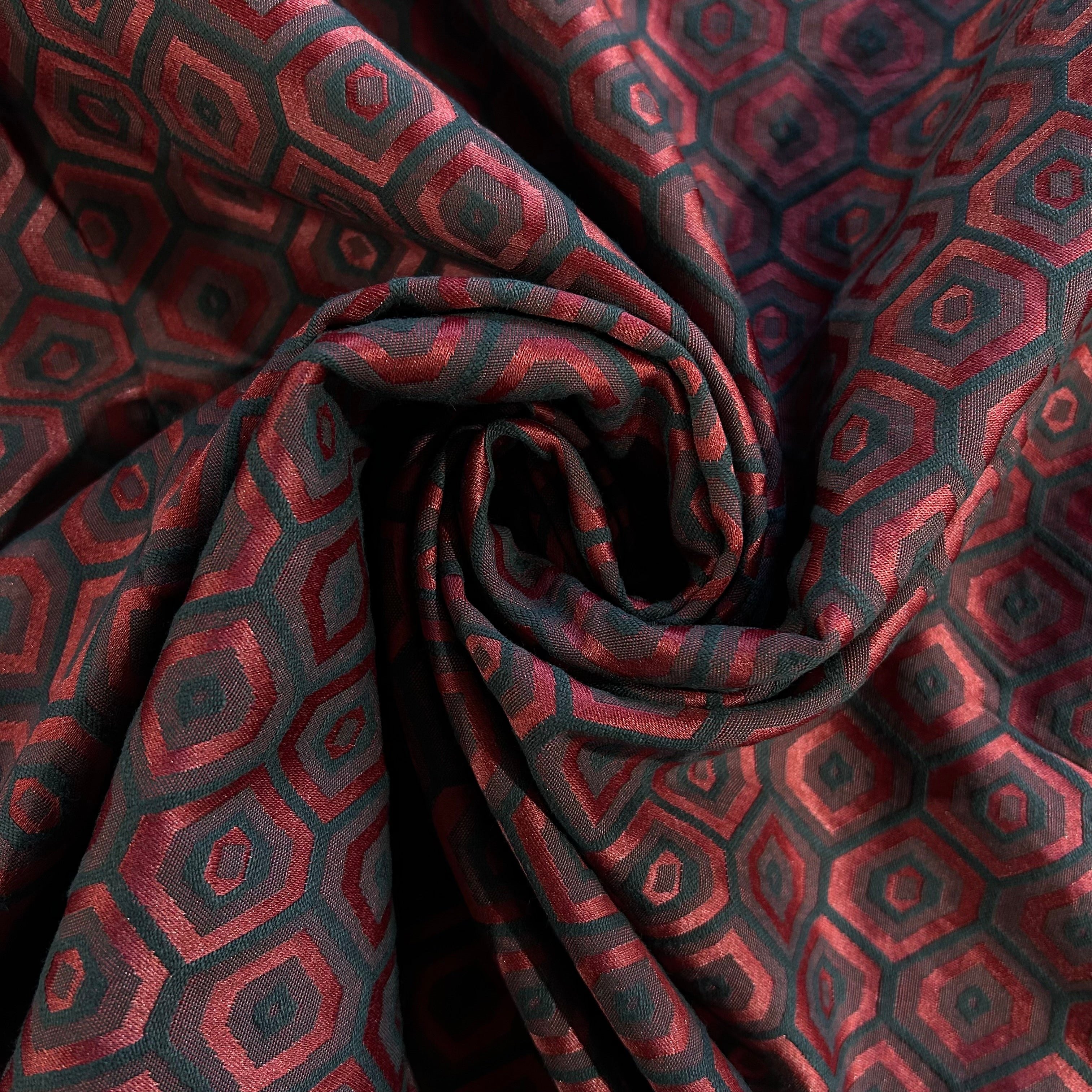 Grey Ruby Diamond Jacquard