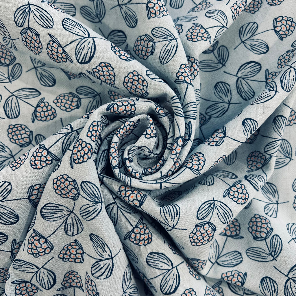 Sky Rasberry Linen